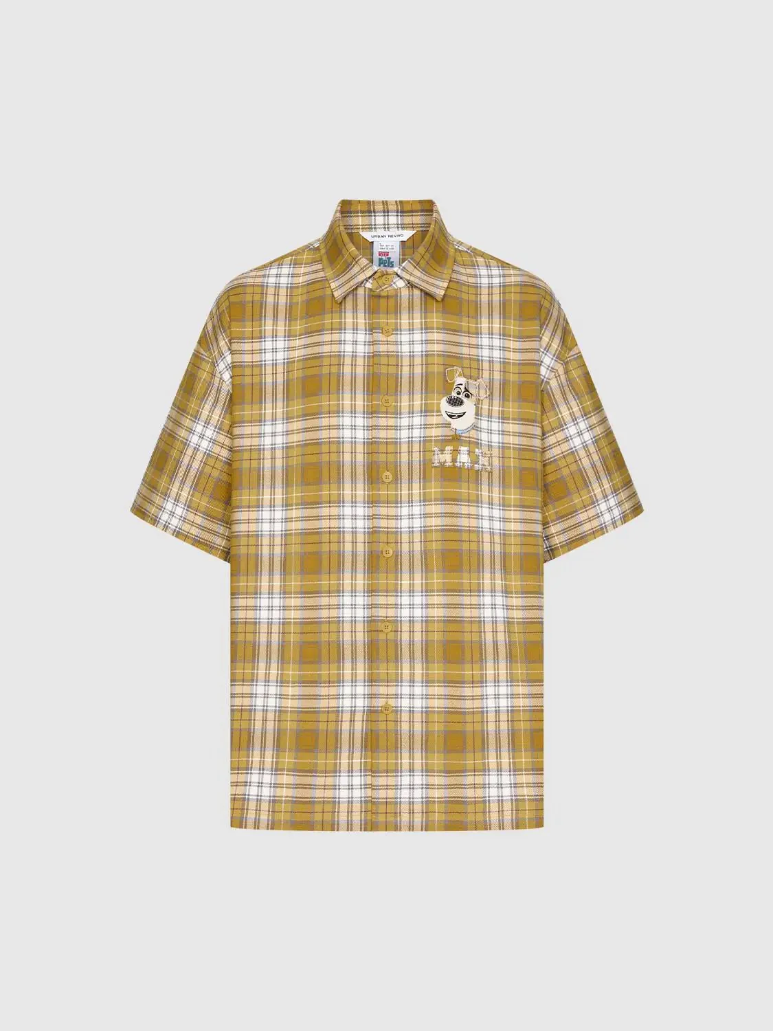 7379-patchwork-contrast-check-short-sleeve-shirts-7.webp Patchwork Contrast Check Short Sleeve Shirts