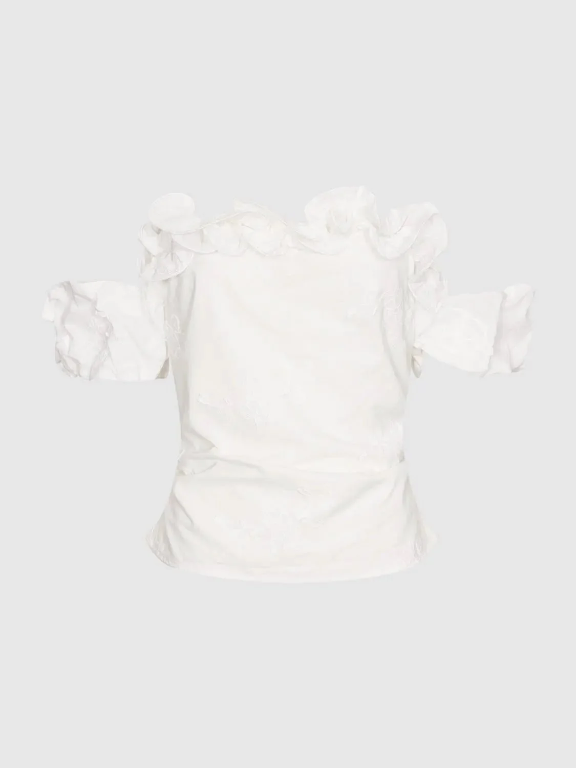 741-ruffle-trim-embroidered-boat-neck-cotton-shirts-7.webp Ruffle Trim Embroidered Boat Neck Cotton Shirts
