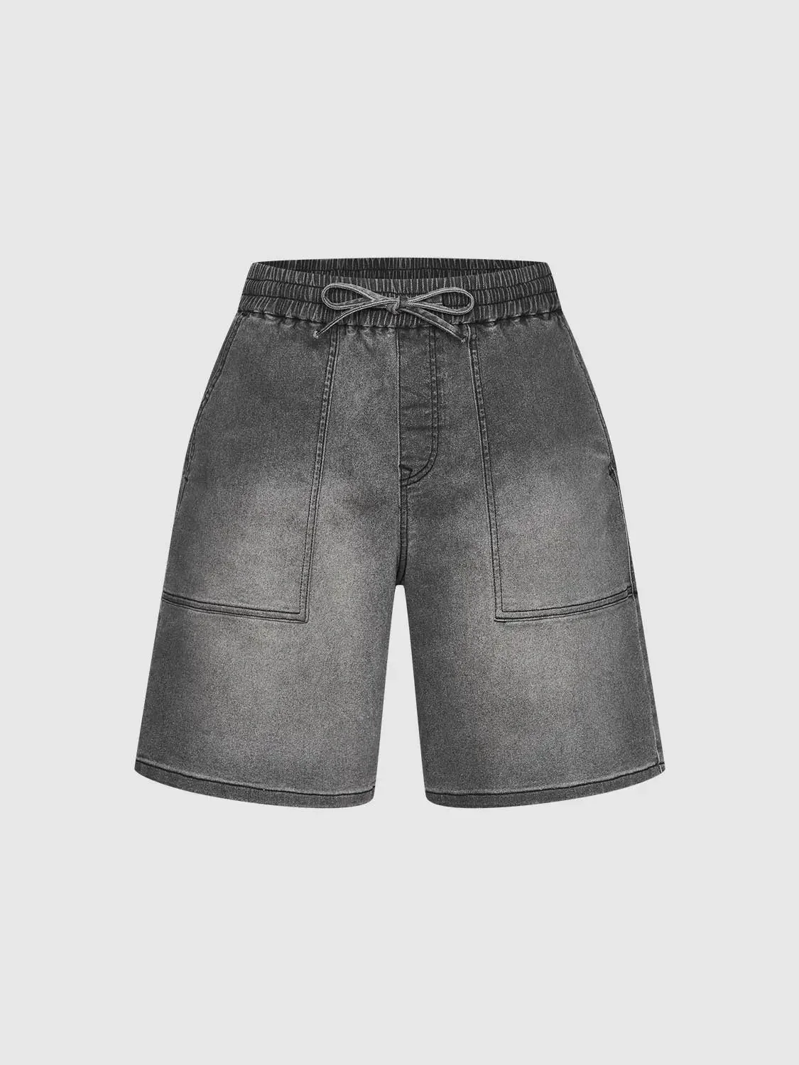 7454-patch-pocket-drawstring-denim-shorts-2.webp Patch Pocket Drawstring Denim Shorts