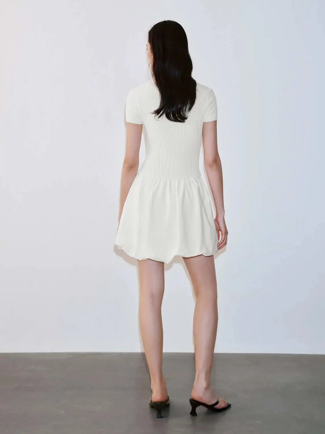 753-viscose-knit-polo-neck-dress-balloon-dresses-12.webp Viscose Knit Polo Neck Dress Balloon Dresses