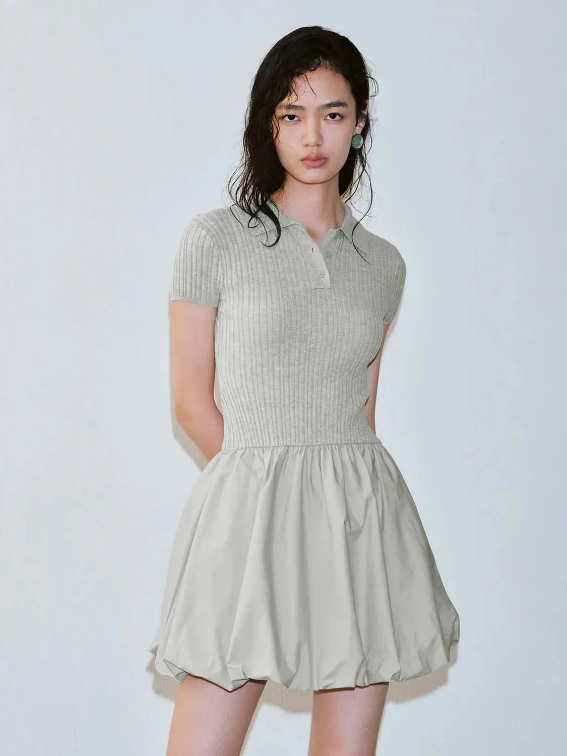 753-viscose-knit-polo-neck-dress-balloon-dresses-17.webp Viscose Knit Polo Neck Dress Balloon Dresses