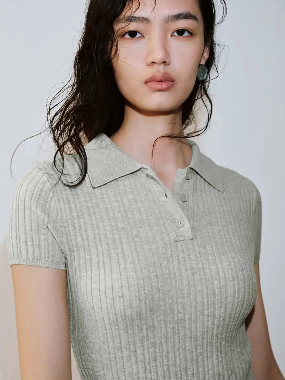 753-viscose-knit-polo-neck-dress-balloon-dresses-3.webp Viscose Knit Polo Neck Dress Balloon Dresses