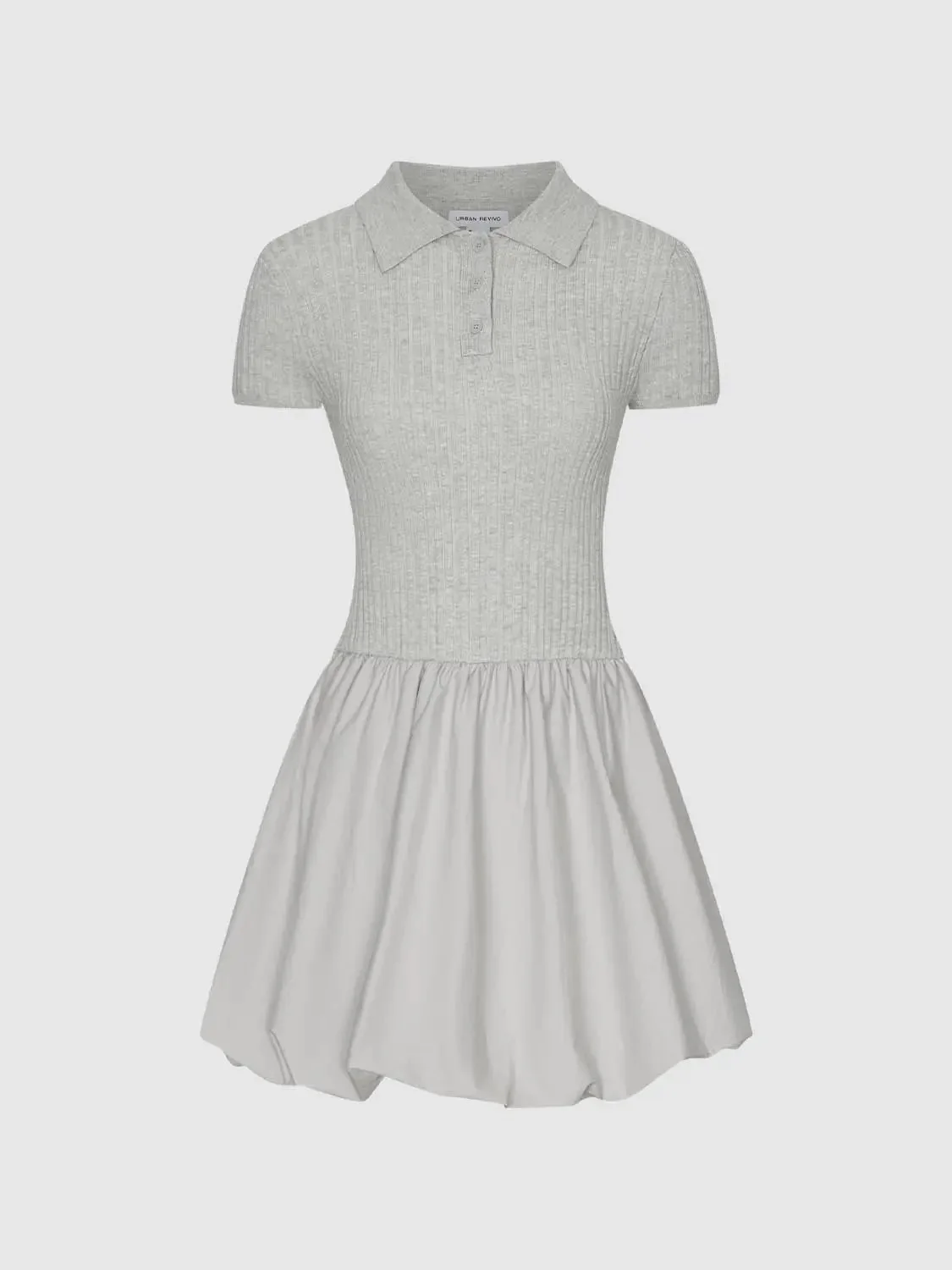 753-viscose-knit-polo-neck-dress-balloon-dresses-7.webp Viscose Knit Polo Neck Dress Balloon Dresses