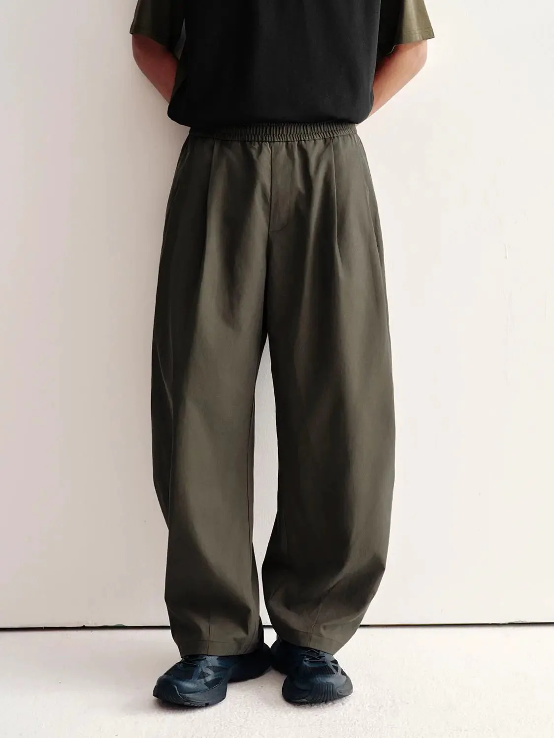 Pull On Barrel Leg Pants