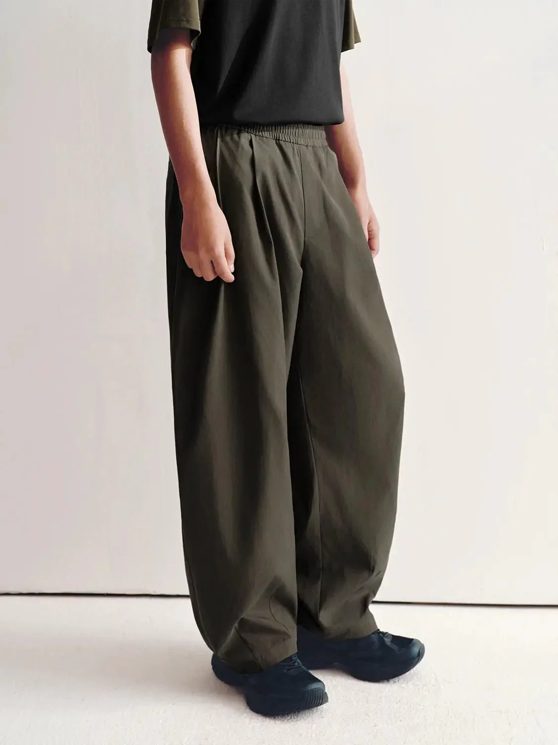 Pull On Barrel Leg Pants