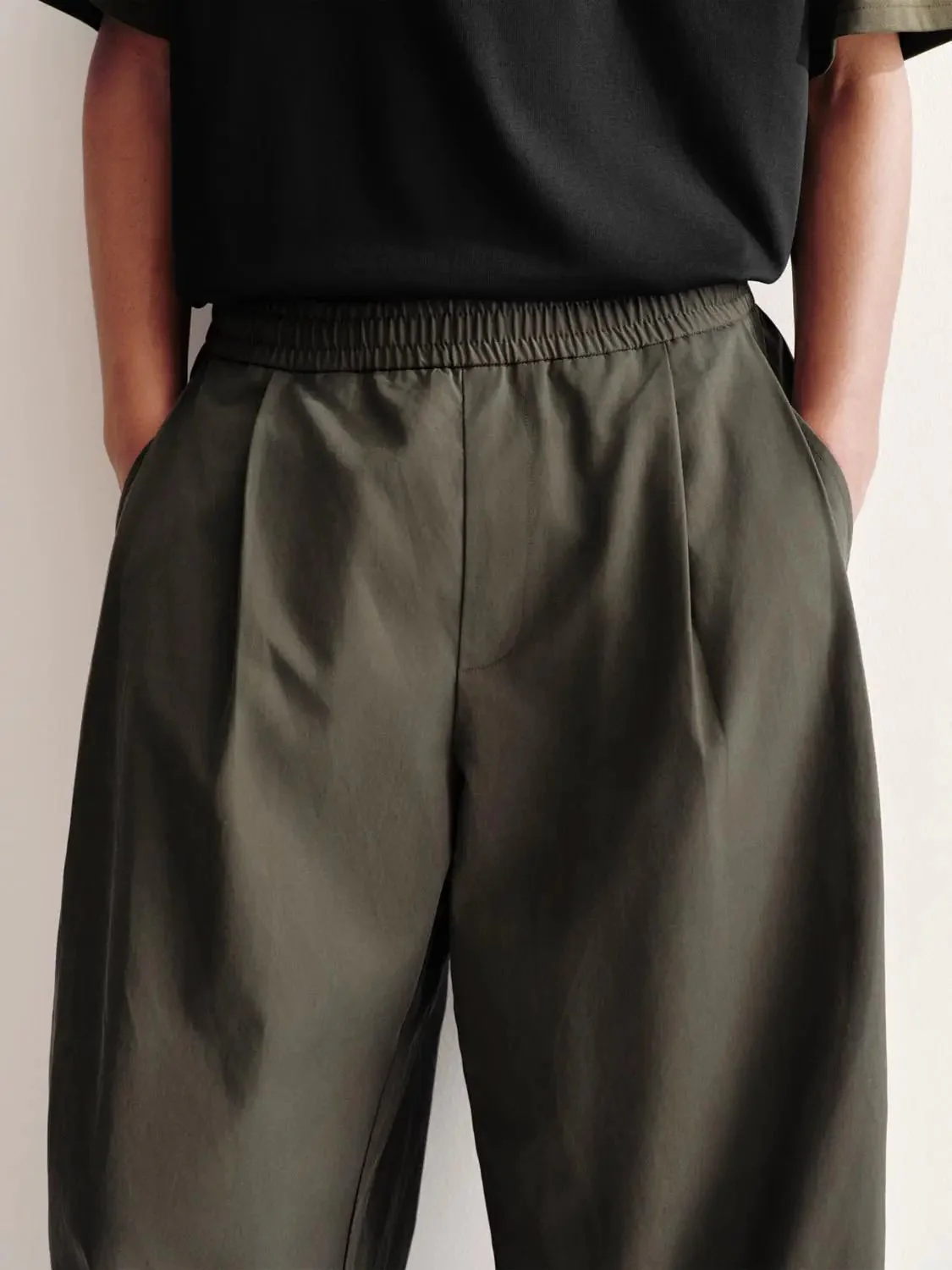 Pull On Barrel Leg Pants
