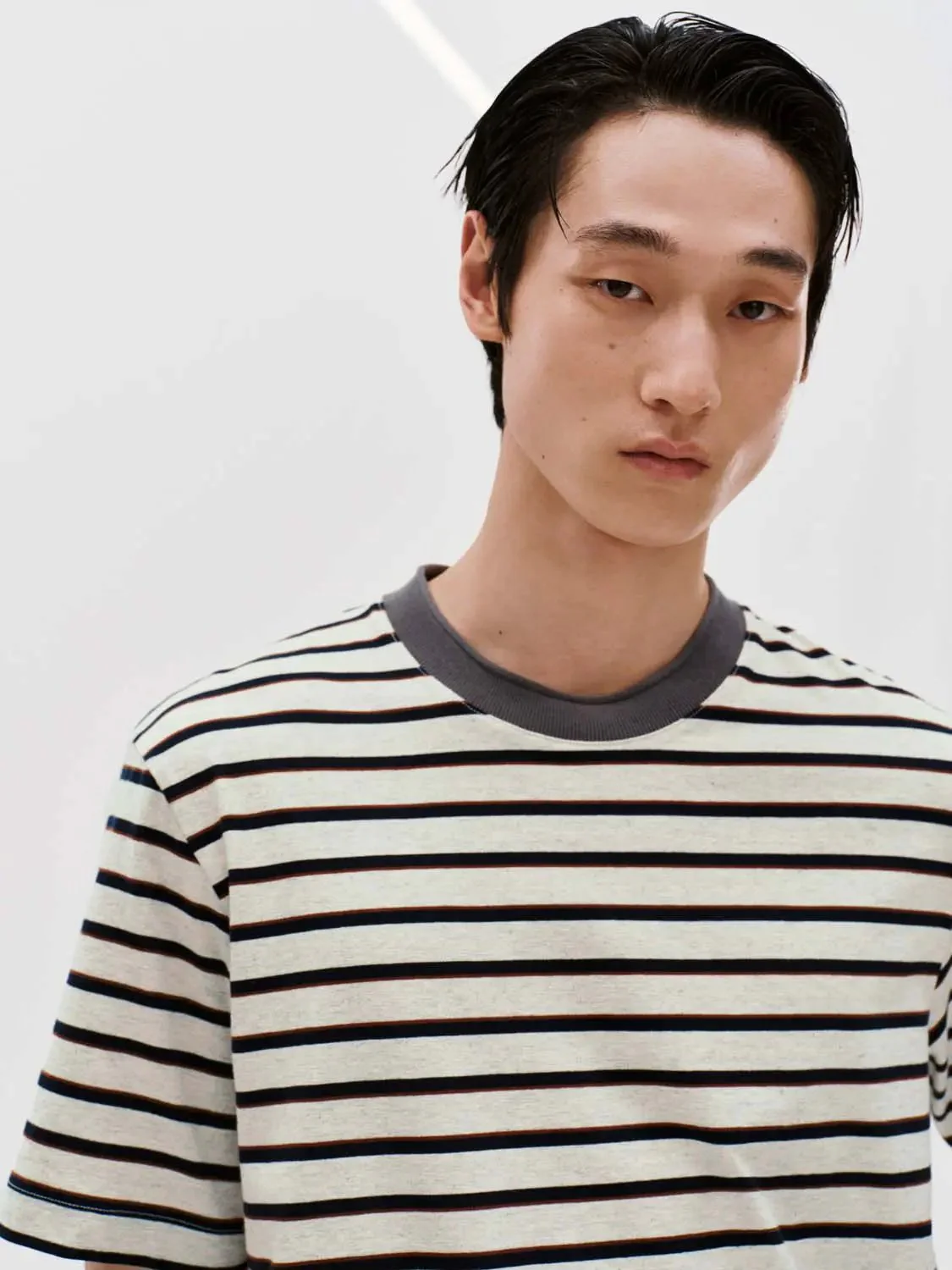 7594-cotton-crew-neck-contrast-striped-t-shirt-3.webp Cotton Crew Neck Contrast Striped T Shirt