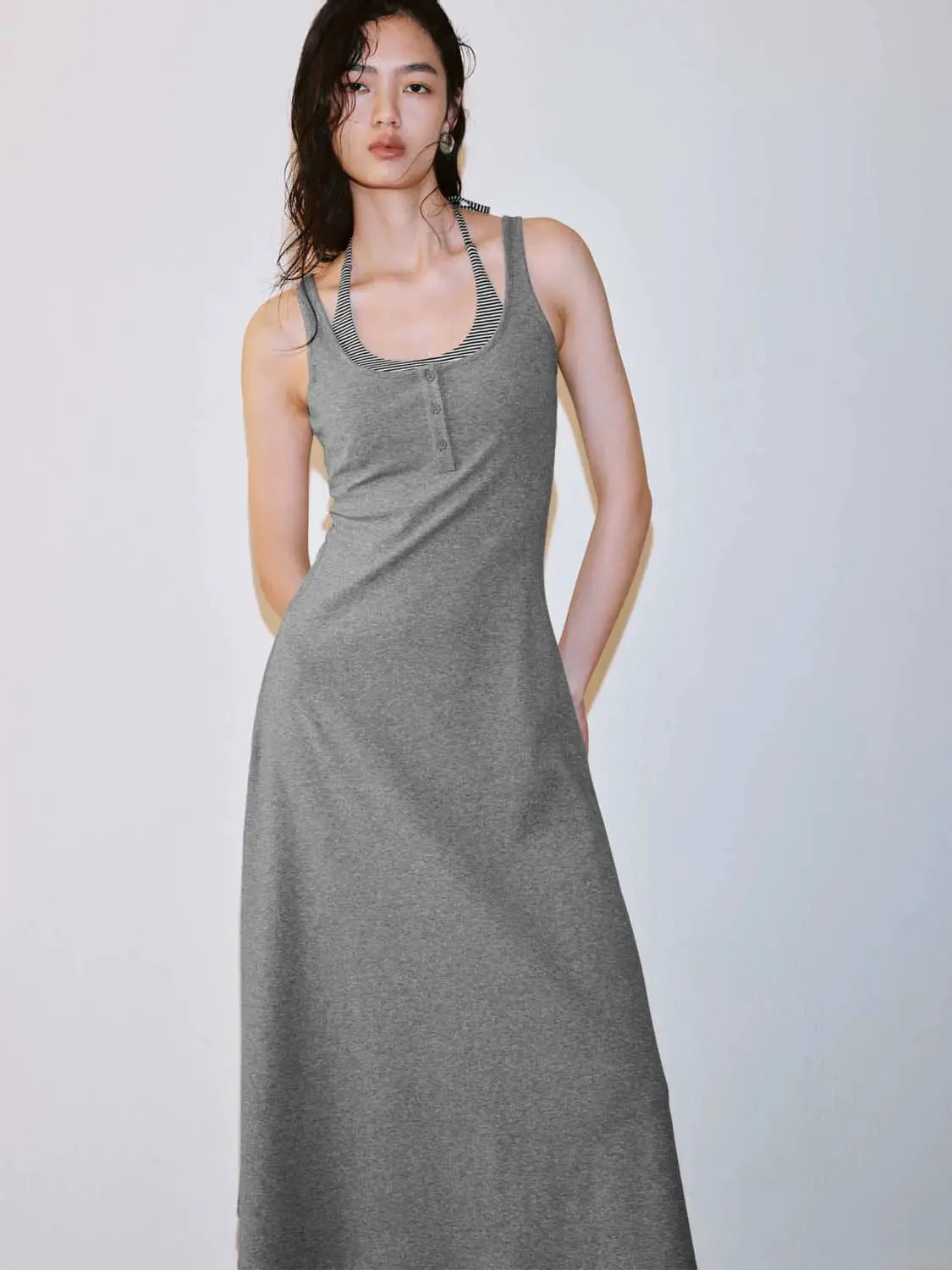 76-cotton-stretch-strappy-a-line-midi-dress-5.webp Cotton Stretch Strappy A Line Midi Dress