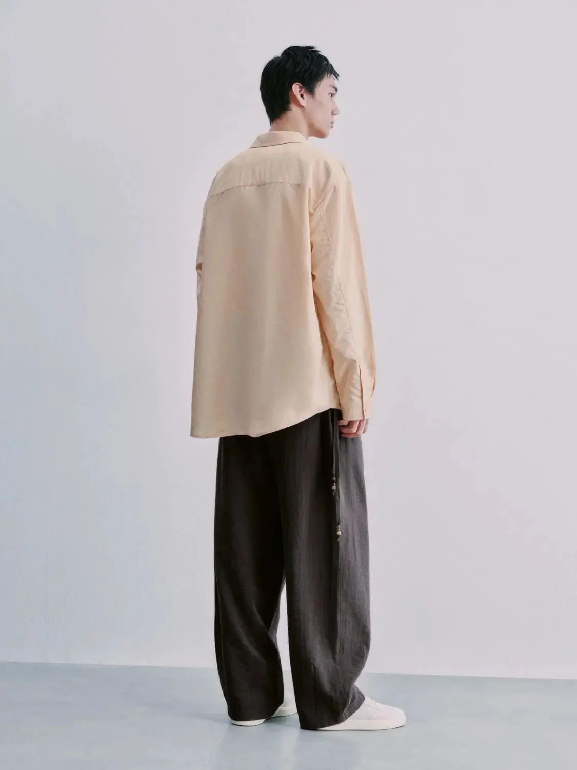 Linen Blend Patch Pocket Shirts
