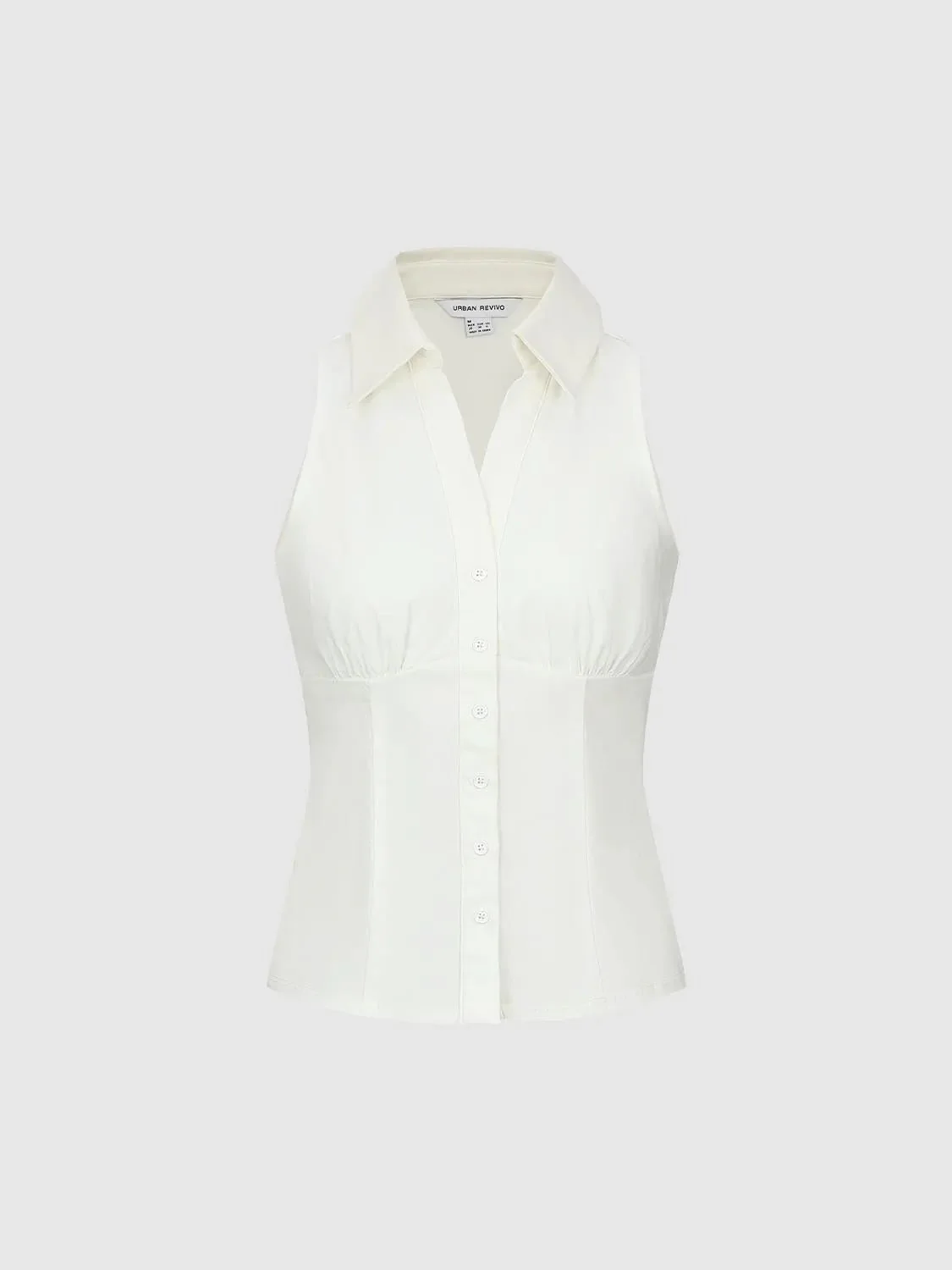 781-seamed-skinny-fit-sleeveless-shirts-with-slight-stretch-7.webp Seamed Skinny Fit Sleeveless Shirts With Slight Stretch