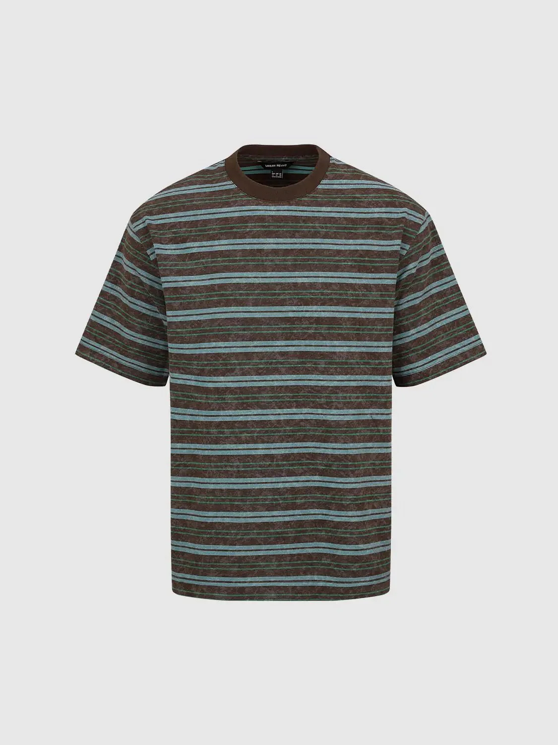 7836-cotton-blend-contrast-striped-crew-neck-t-shirt-7.webp Cotton Blend Contrast Striped Crew Neck T Shirt