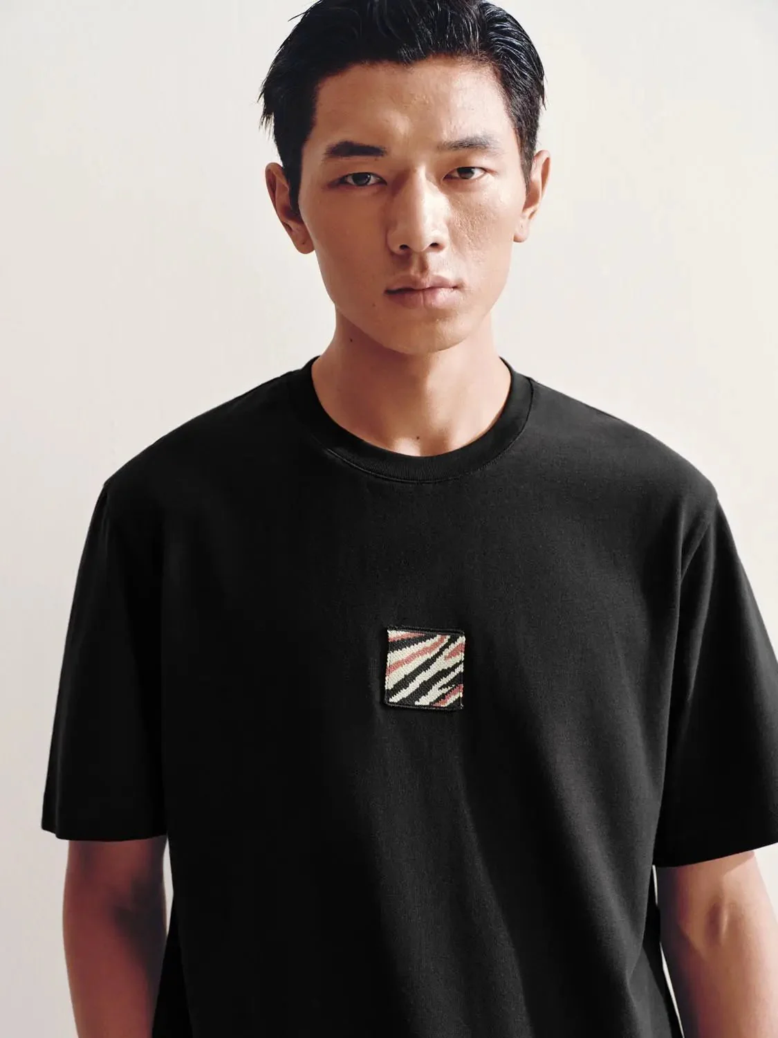 7842-embroidered-cotton-crew-neck-relaxed-fit-t-shirts-11.webp Embroidered Cotton Crew Neck Relaxed Fit T Shirts