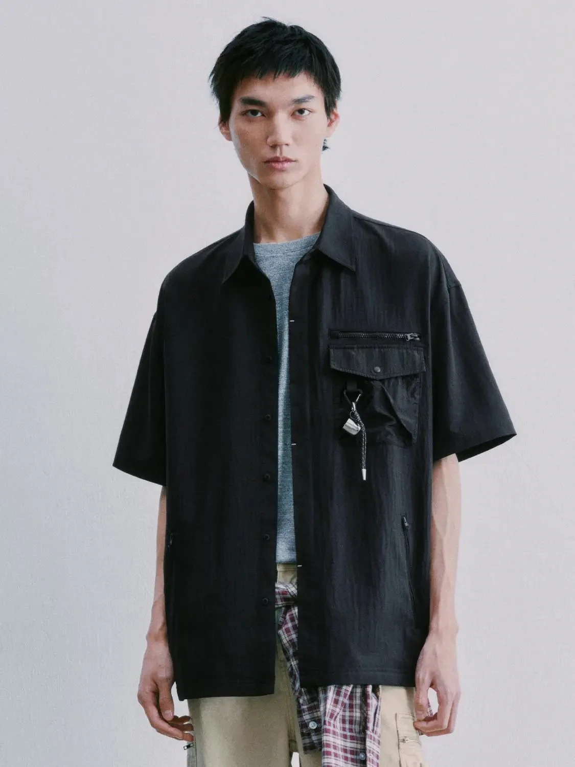Flap Pocket Short Sleeve Shirts