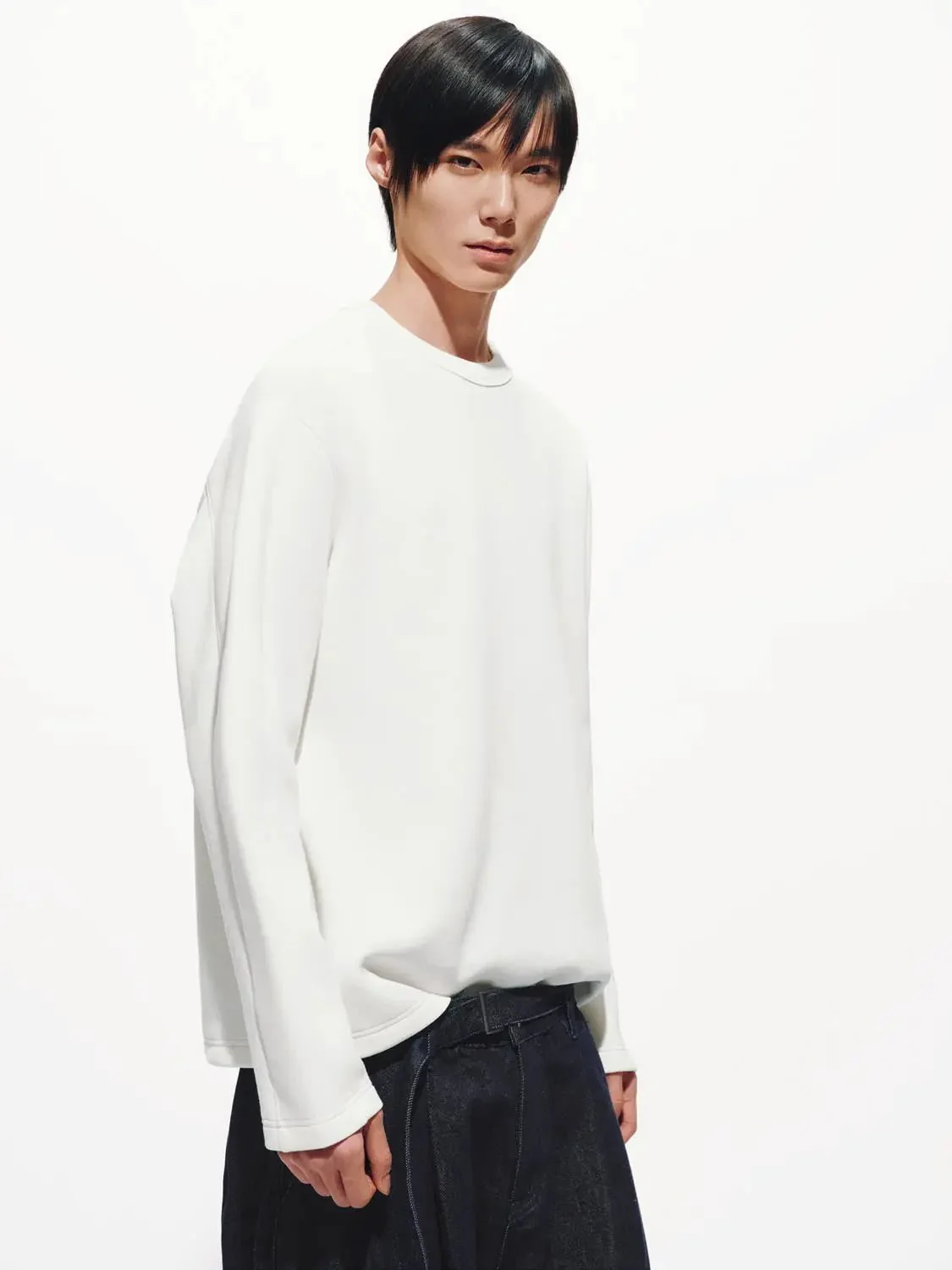 7868-elegant-cotton-blend-crew-neck-sweatshirts-2.webp Elegant Cotton Blend Crew Neck Sweatshirts