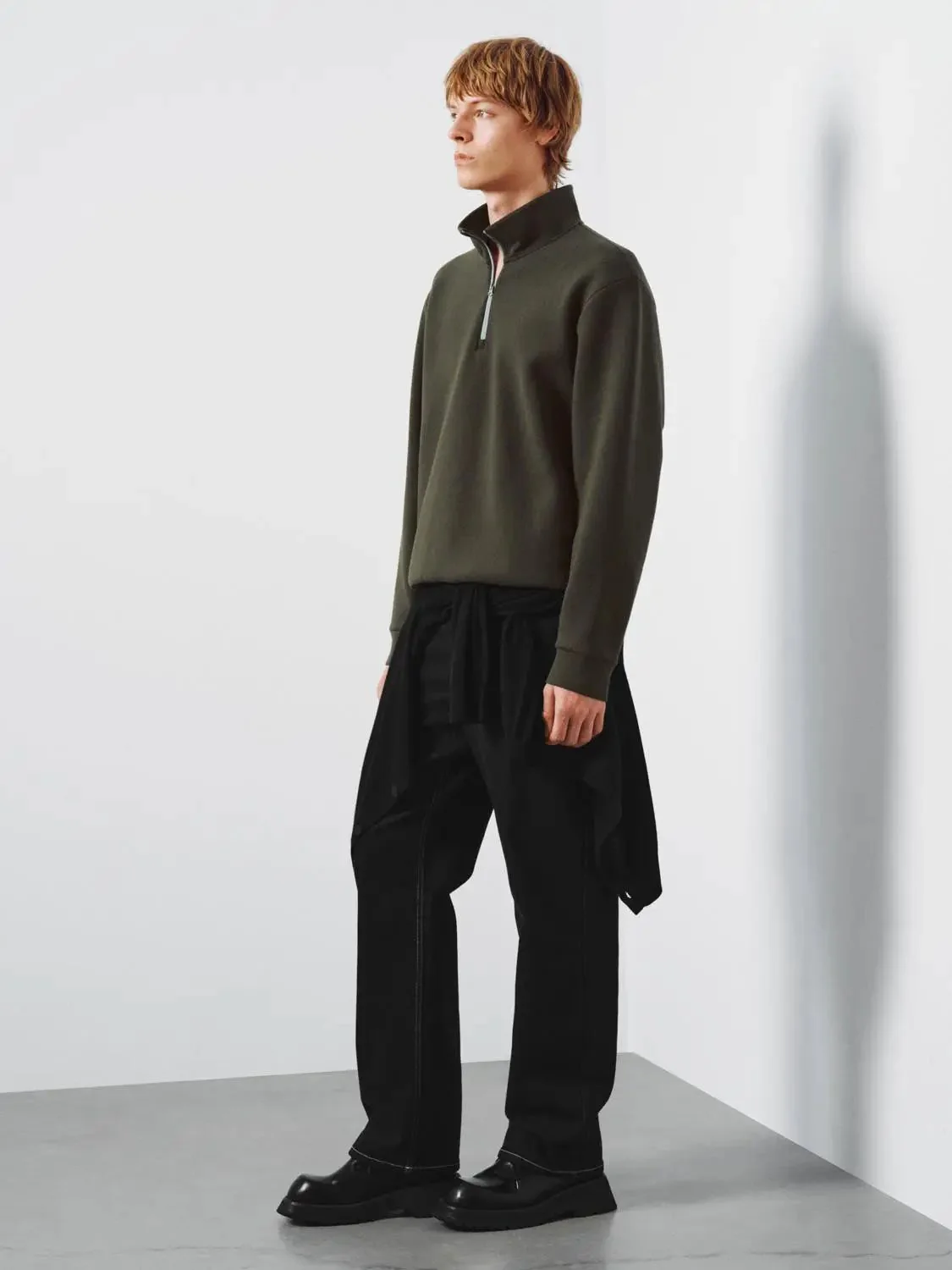 8030-mock-neck-half-zip-stretch-knit-sweatshirts-5.webp Mock Neck Half Zip Stretch Knit Sweatshirts