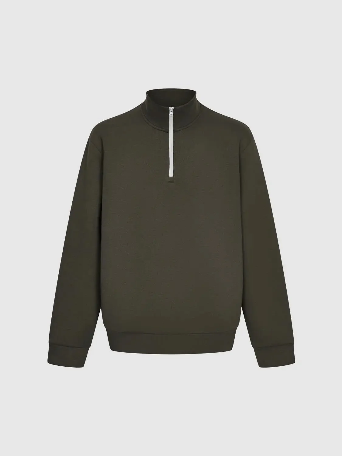8030-mock-neck-half-zip-stretch-knit-sweatshirts-7.webp Mock Neck Half Zip Stretch Knit Sweatshirts
