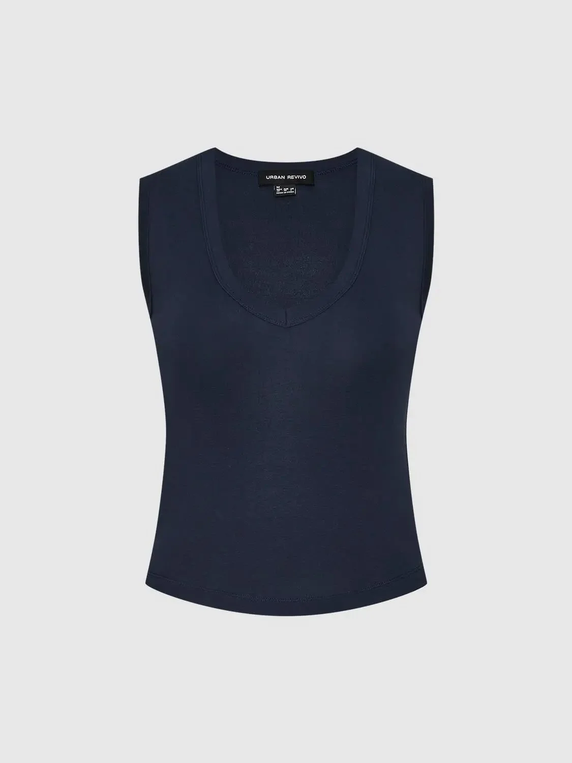 804-u-neck-sleeveless-cotton-blend-tank-top-4.webp U Neck Sleeveless Cotton Blend Tank Top
