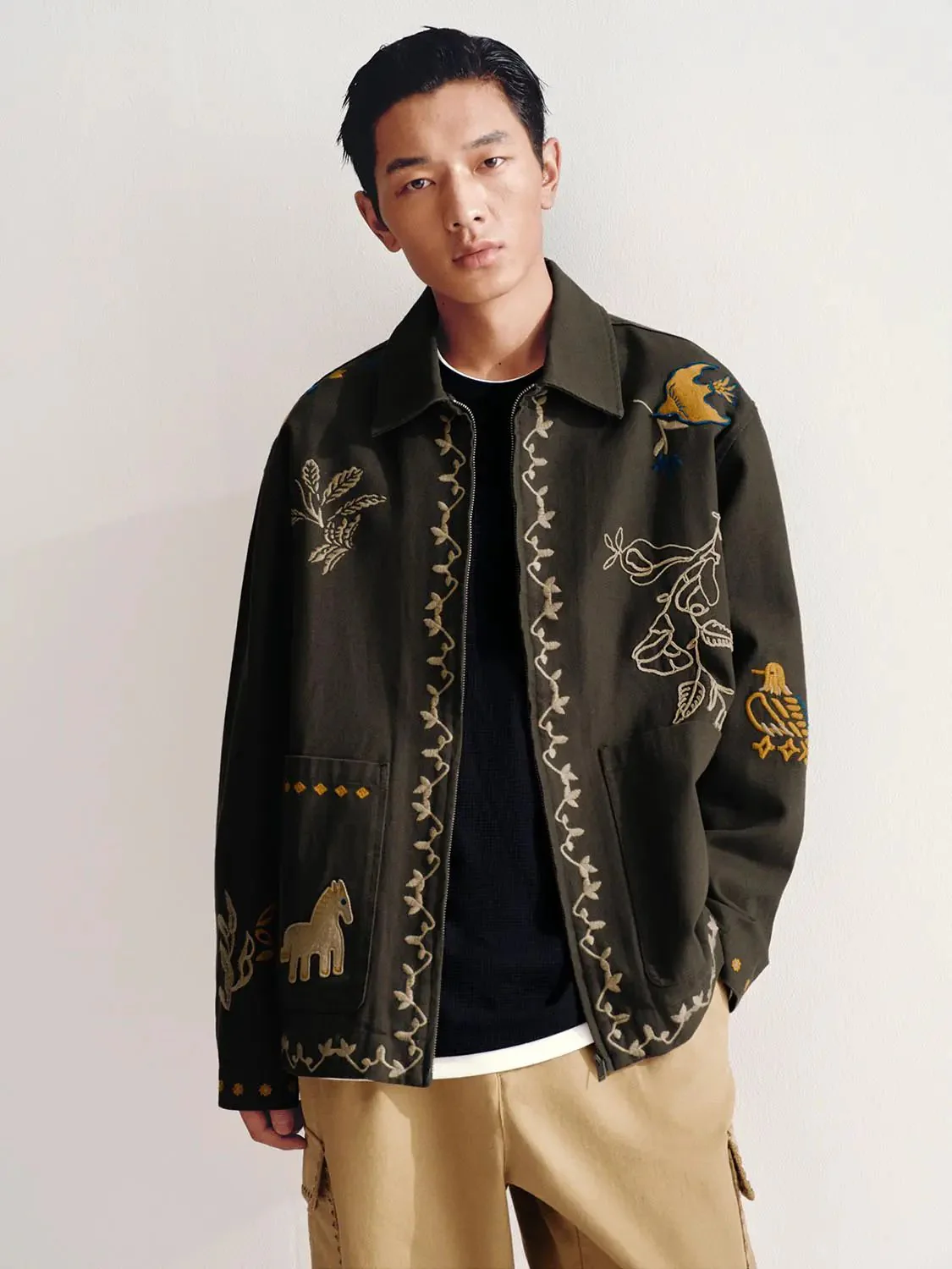 8041-collared-embroidered-patch-pocket-jackets-1.webp Collared Embroidered Patch Pocket Jackets