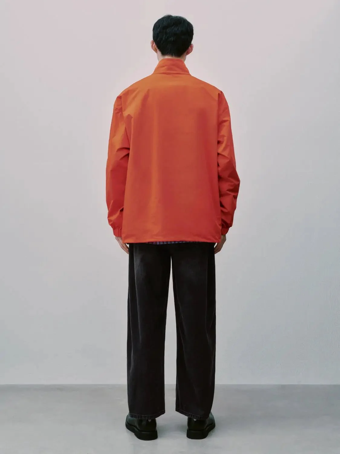 Side-Stripe Mock Neck Half Zip Overhead Sweatshirts