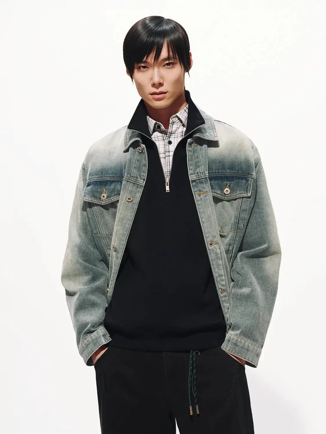 Washed Denim Truck Jackets