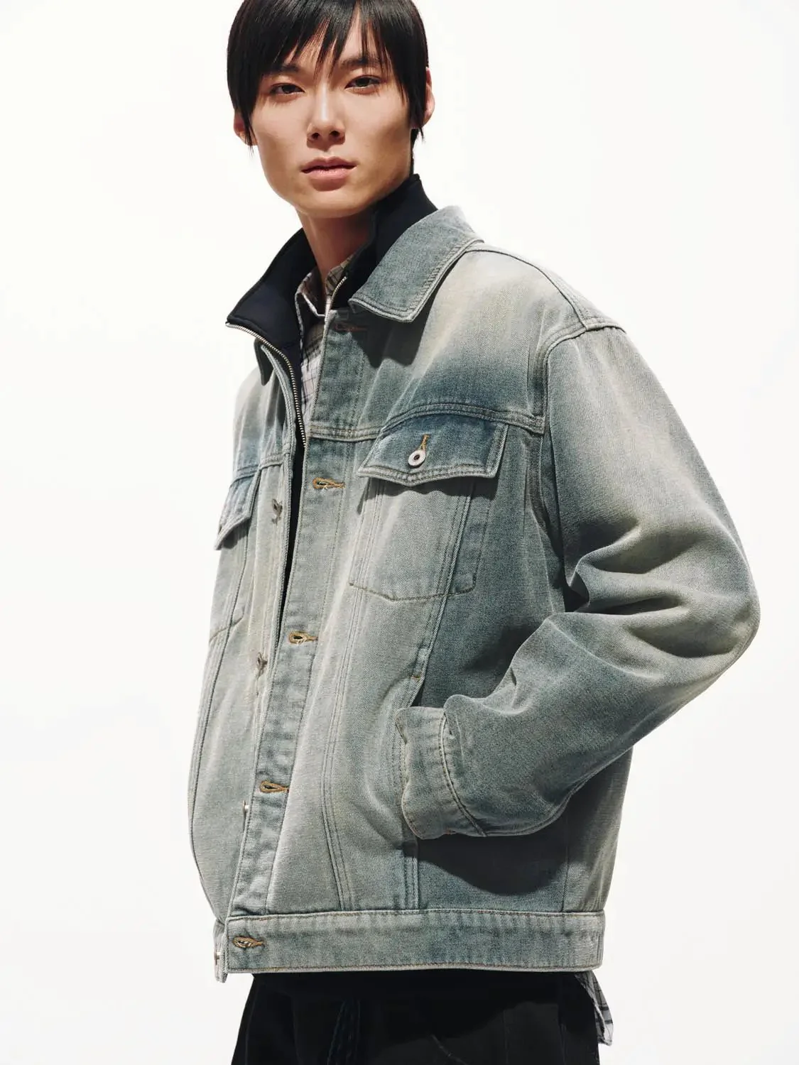 Washed Denim Truck Jackets