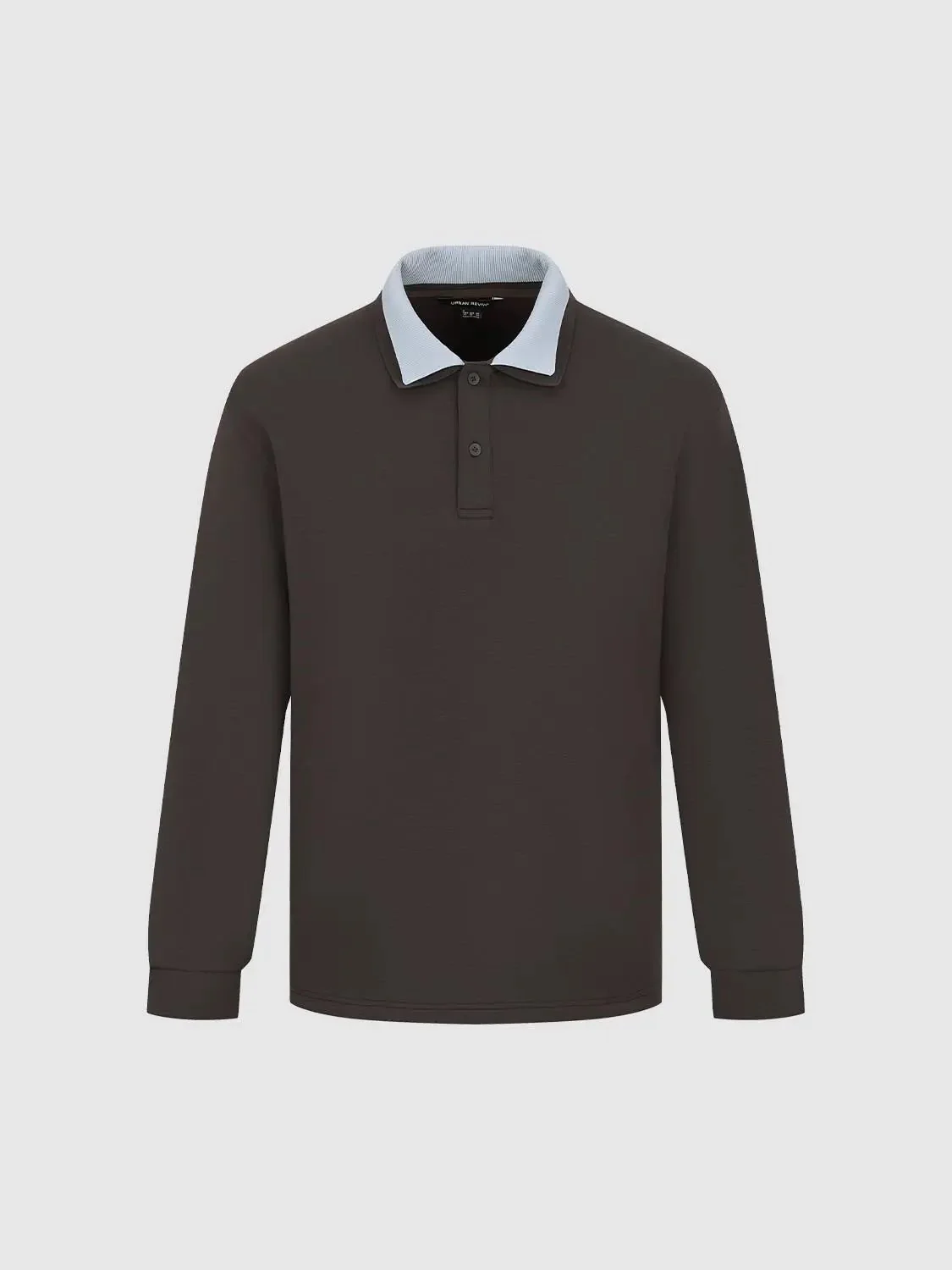 8149-dark-fabric-with-contrast-collar-polo-shirt-1.webp Dark Fabric With Contrast Collar Polo Shirt