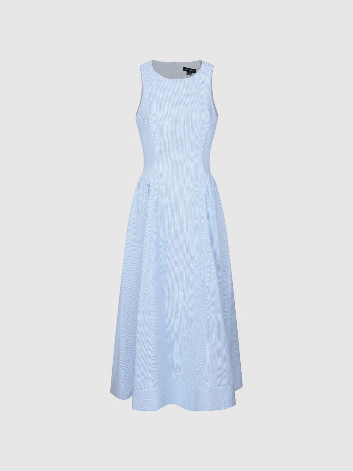 82-cotton-print-striped-sleeveless-a-line-midi-dress-7.webp Cotton Print Striped Sleeveless A Line Midi Dress