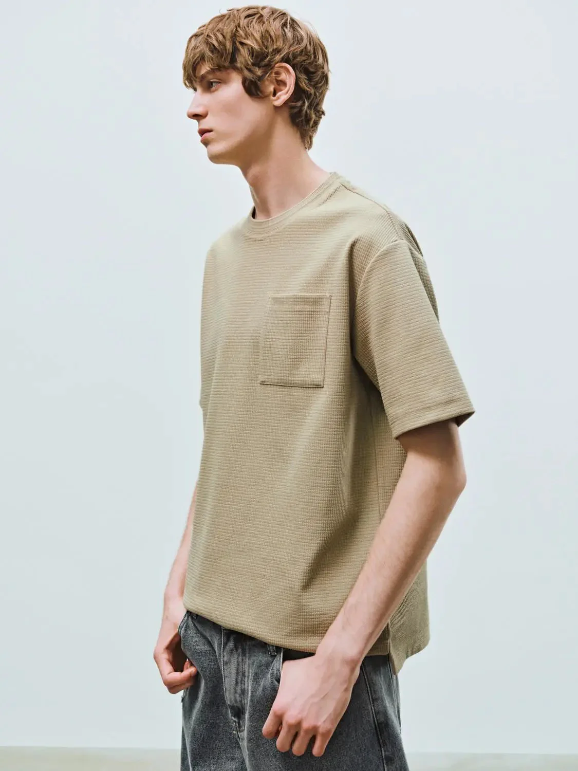 8205-cotton-blend-waffle-pocket-short-sleeve-t-shirts-2.webp Cotton Blend Waffle Pocket Short Sleeve T Shirts