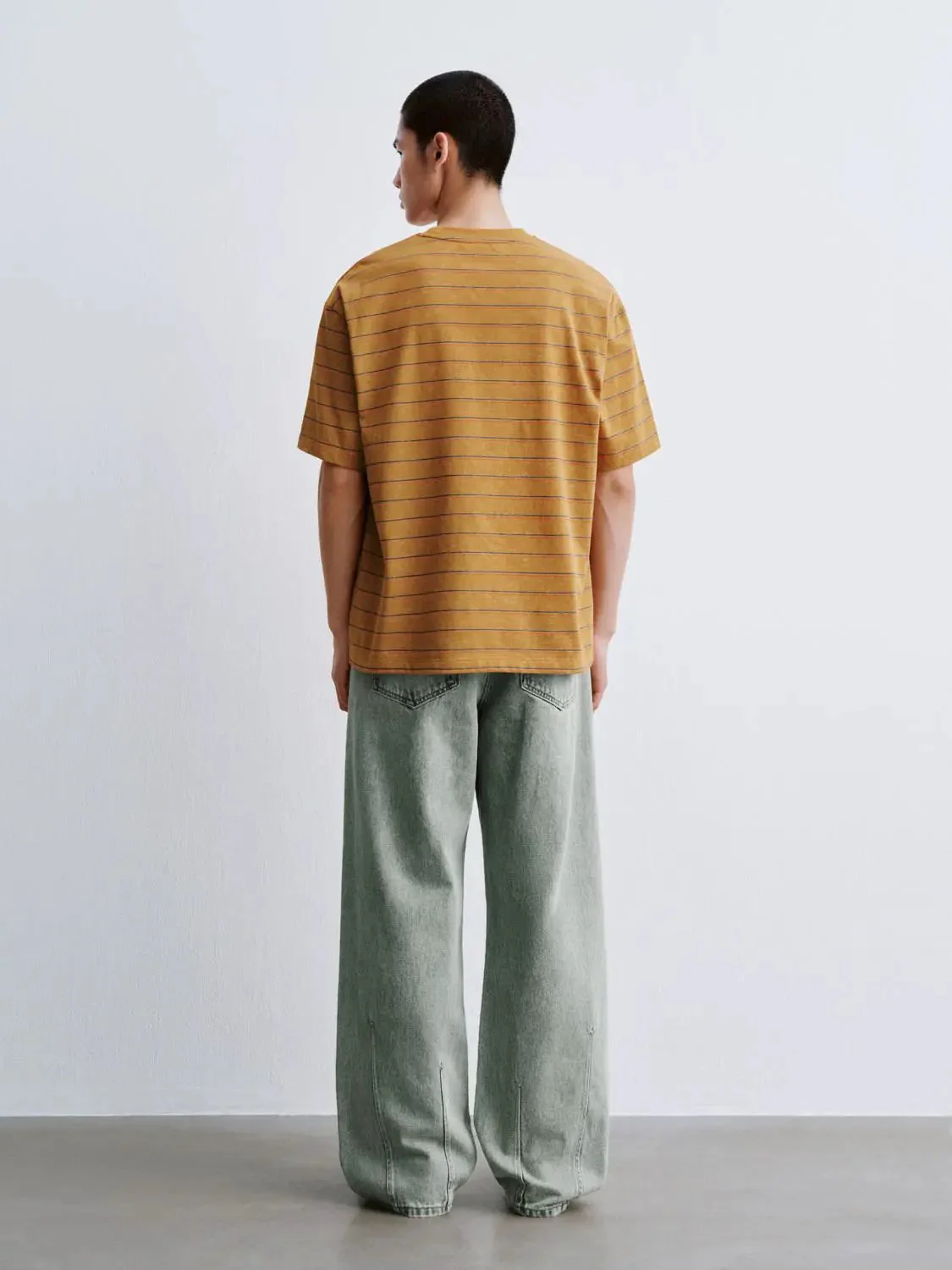 8248-cotton-striped-embroidered-crew-neck-t-shirts-6.webp Cotton Striped Embroidered Crew Neck T Shirts