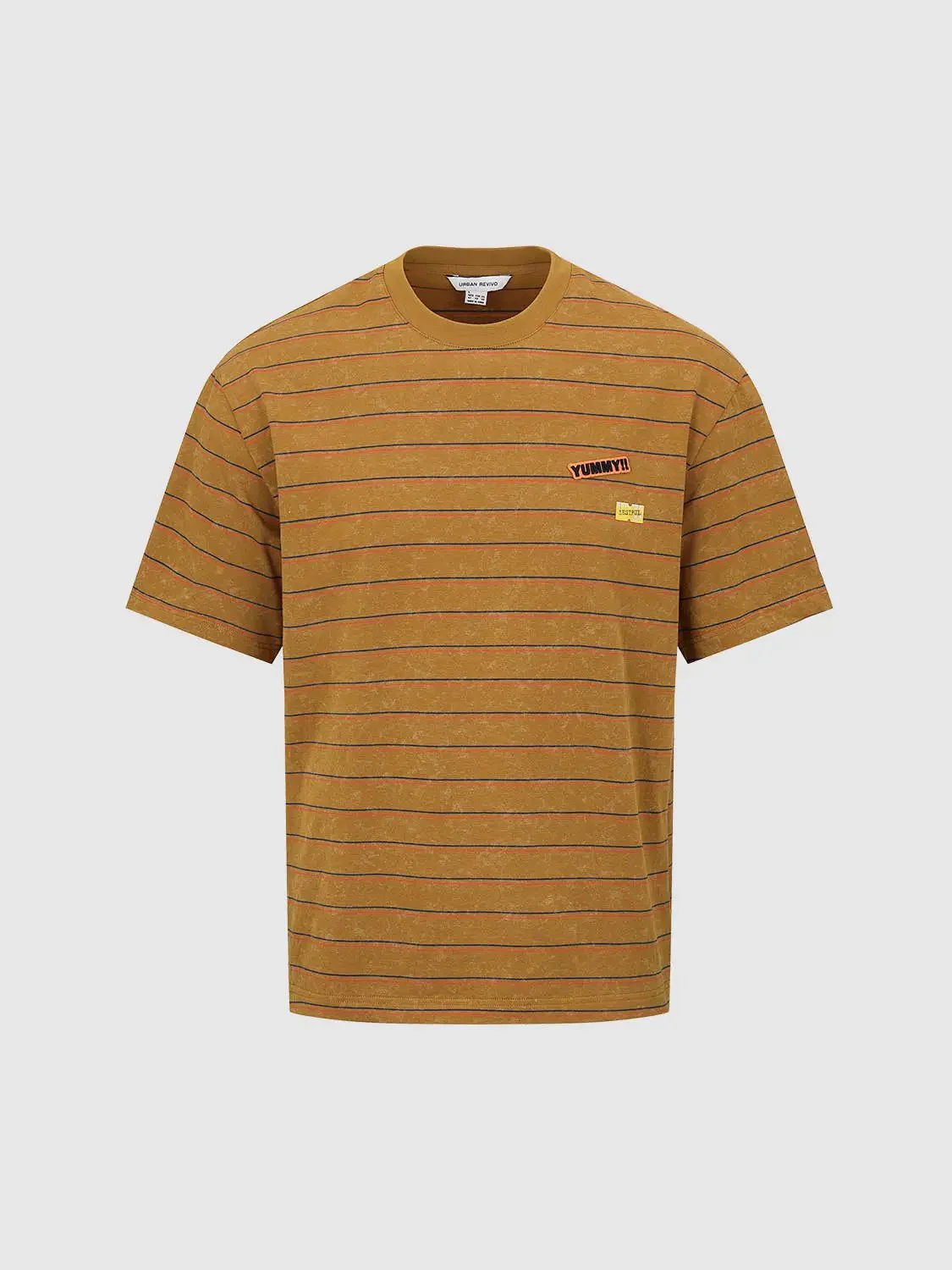 8248-cotton-striped-embroidered-crew-neck-t-shirts-7.webp Cotton Striped Embroidered Crew Neck T Shirts