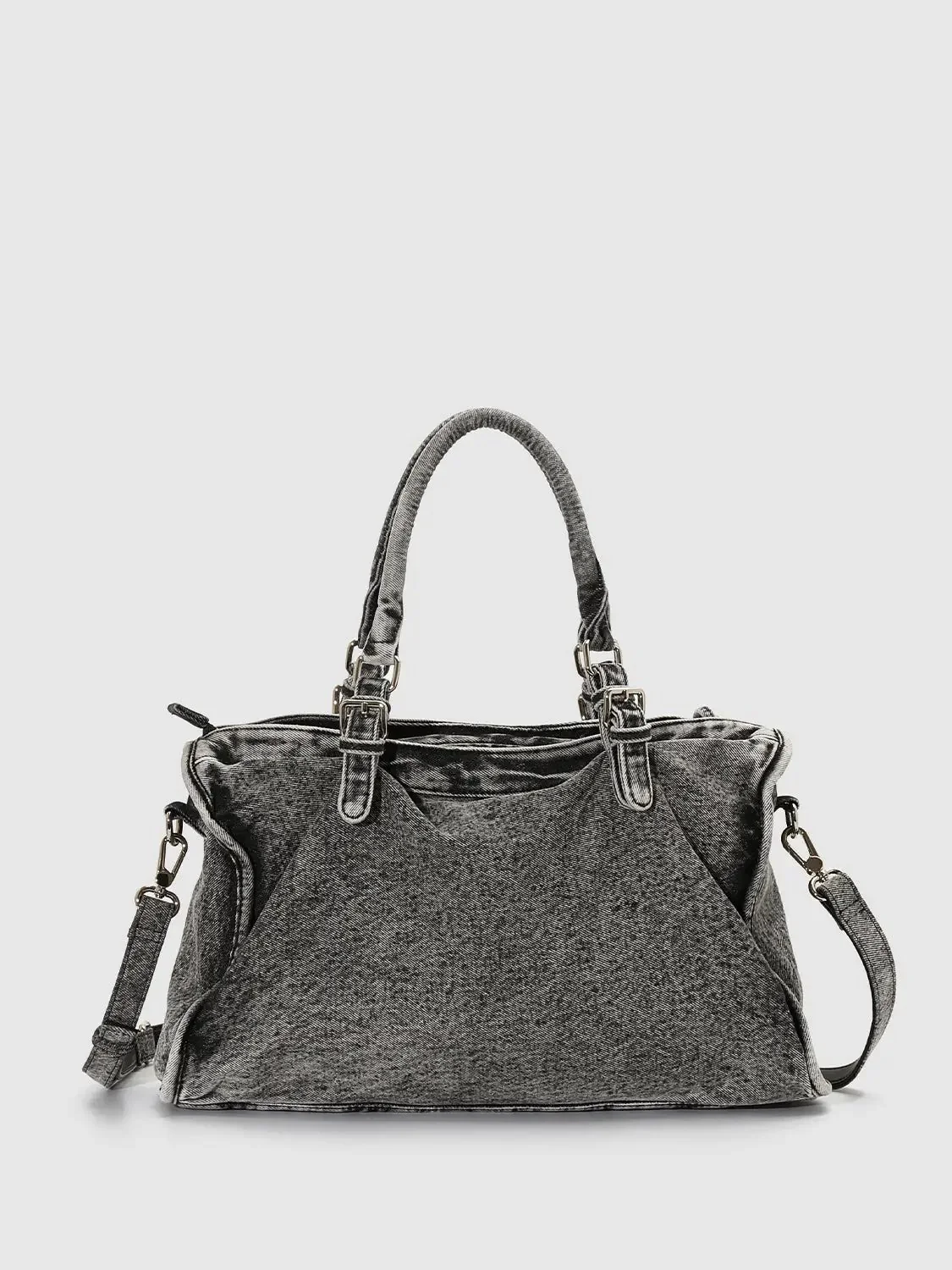 8280-distressed-denim-with-metal-hardware-shoulder-bags-2.webp Distressed Denim With Metal Hardware Shoulder Bags