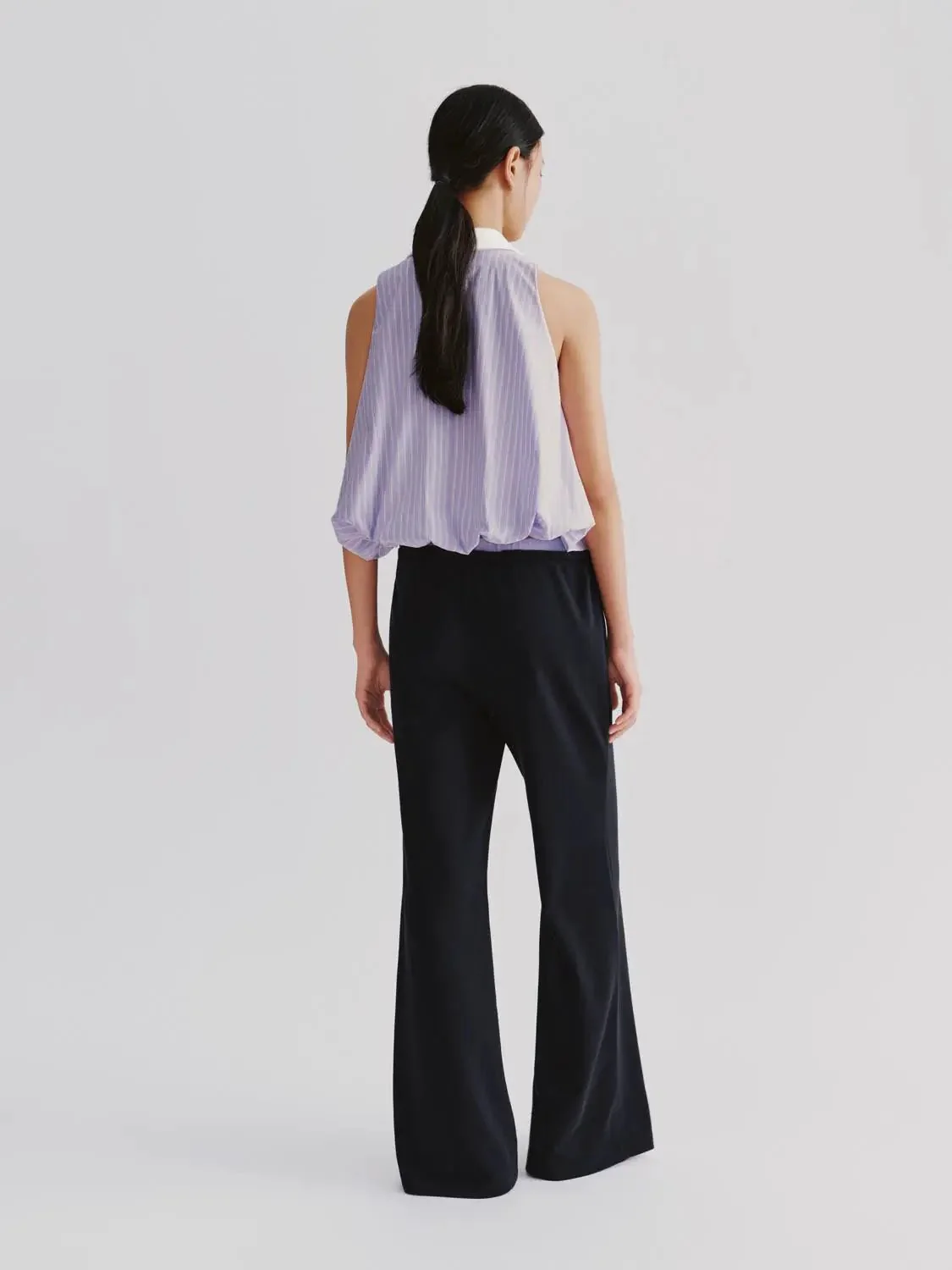 Drawstring Pull On Straight Leg Pants