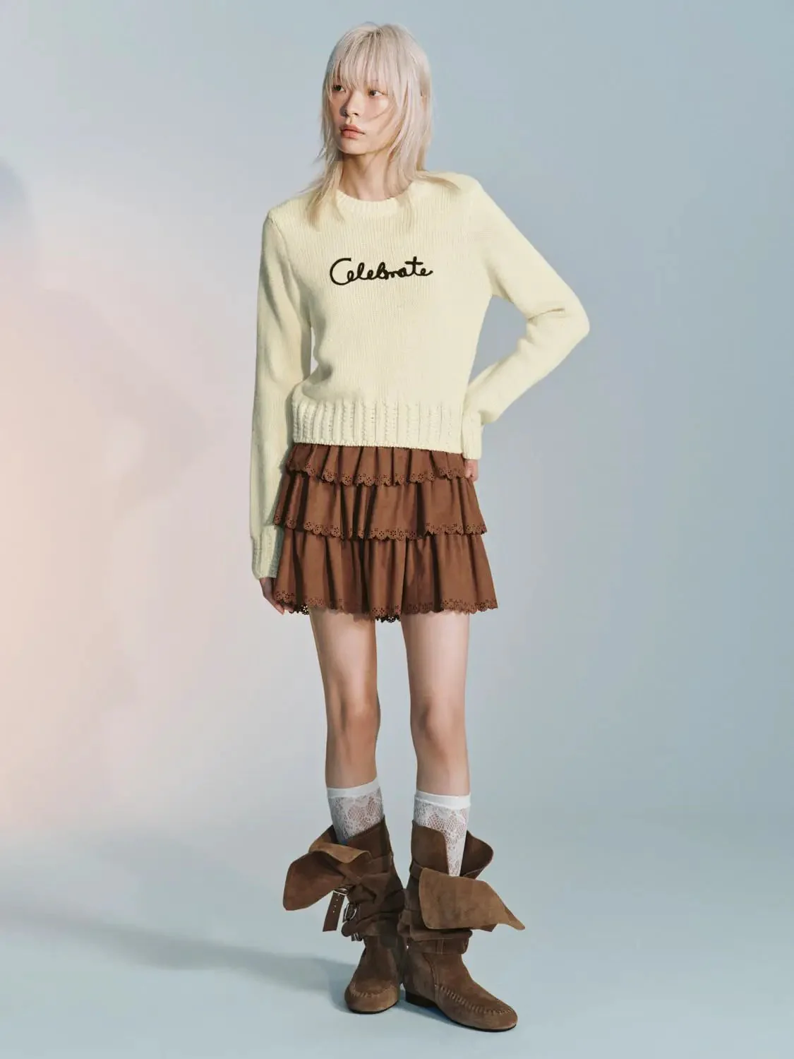 8379-lace-hem-tiered-a-line-mini-skirts-7.webp Lace Hem Tiered A-Line Mini Skirts