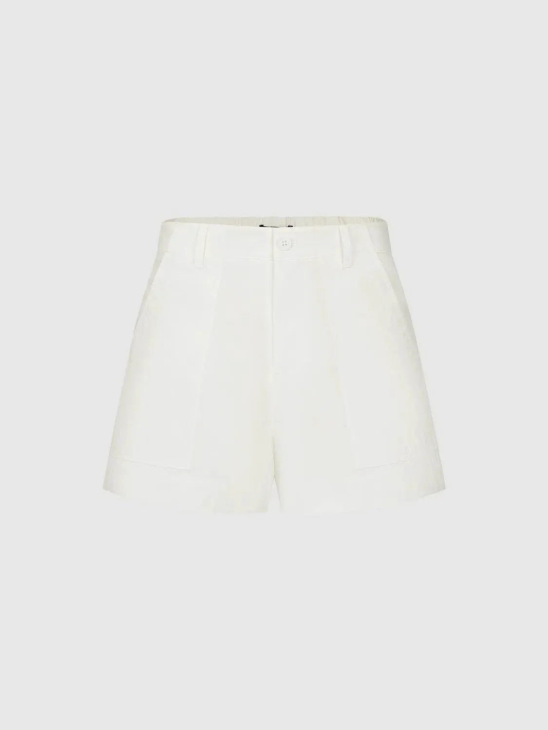 8386-cotton-blend-pleated-stretch-with-elastic-waist-shorts-1.webp Cotton Blend Pleated Stretch With Elastic Waist Shorts