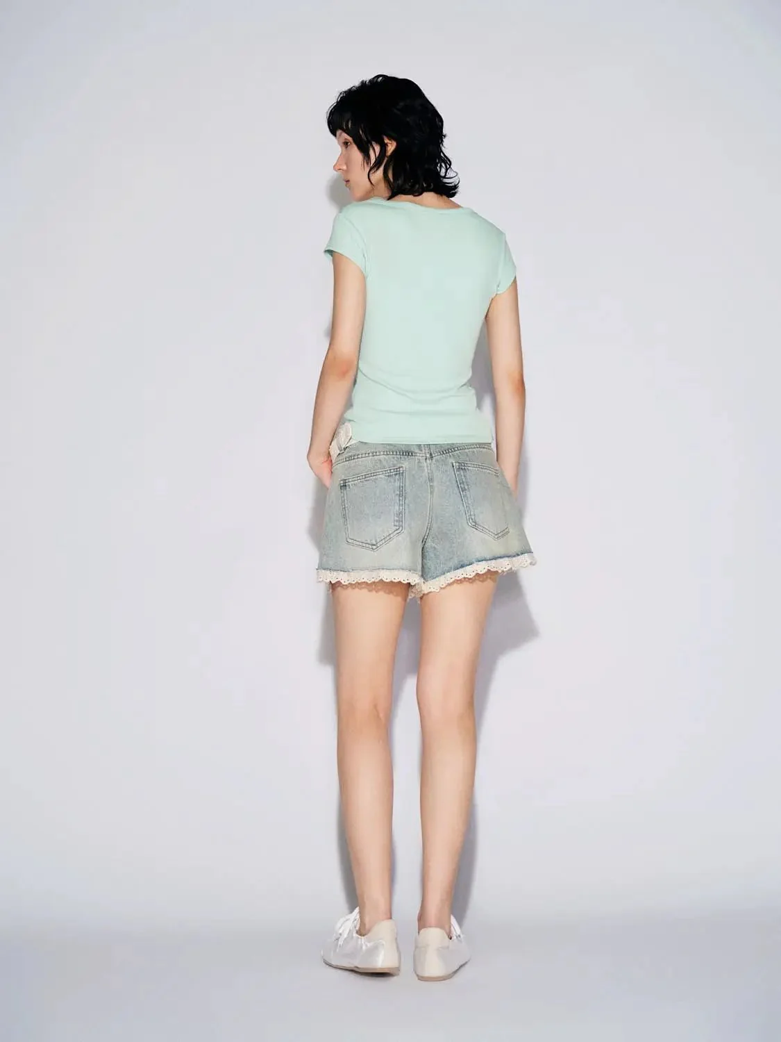 8459-mint-green-viscose-cotton-blend-scoop-neck-t-shirts-6.webp Mint Green Viscose Cotton Blend Scoop Neck T-Shirts