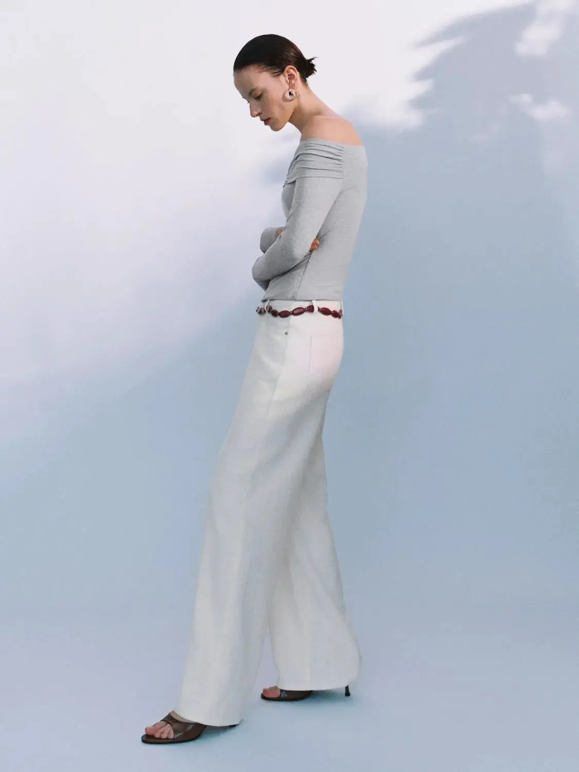 8476-modal-blend-off-shoulder-ruched-long-sleeve-top-5.webp Modal Blend Off Shoulder Ruched Long Sleeve Top