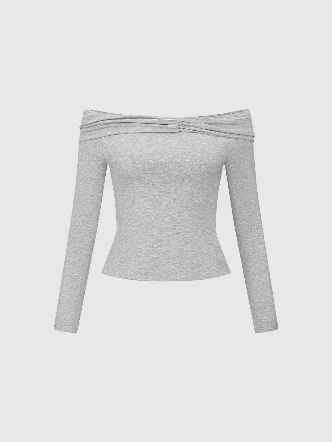 8476-modal-blend-off-shoulder-ruched-long-sleeve-top-7.webp Modal Blend Off Shoulder Ruched Long Sleeve Top