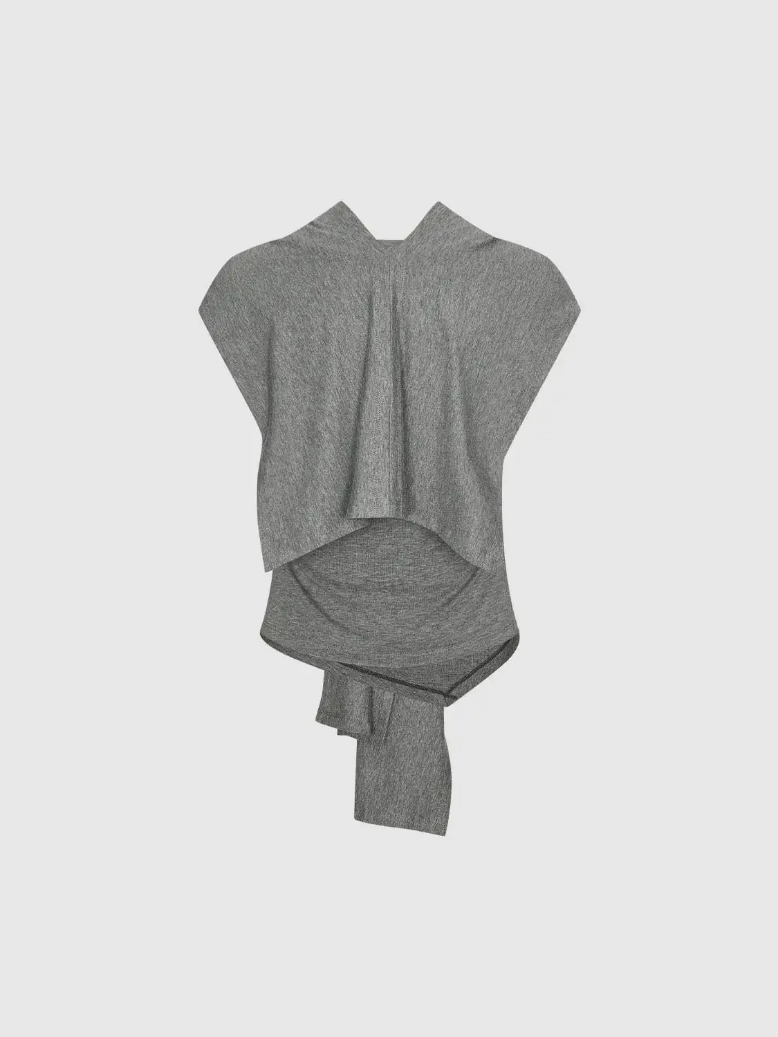Knot Front Flattering Drape For Everyday Chic Wardrobe Knit T-Shirts