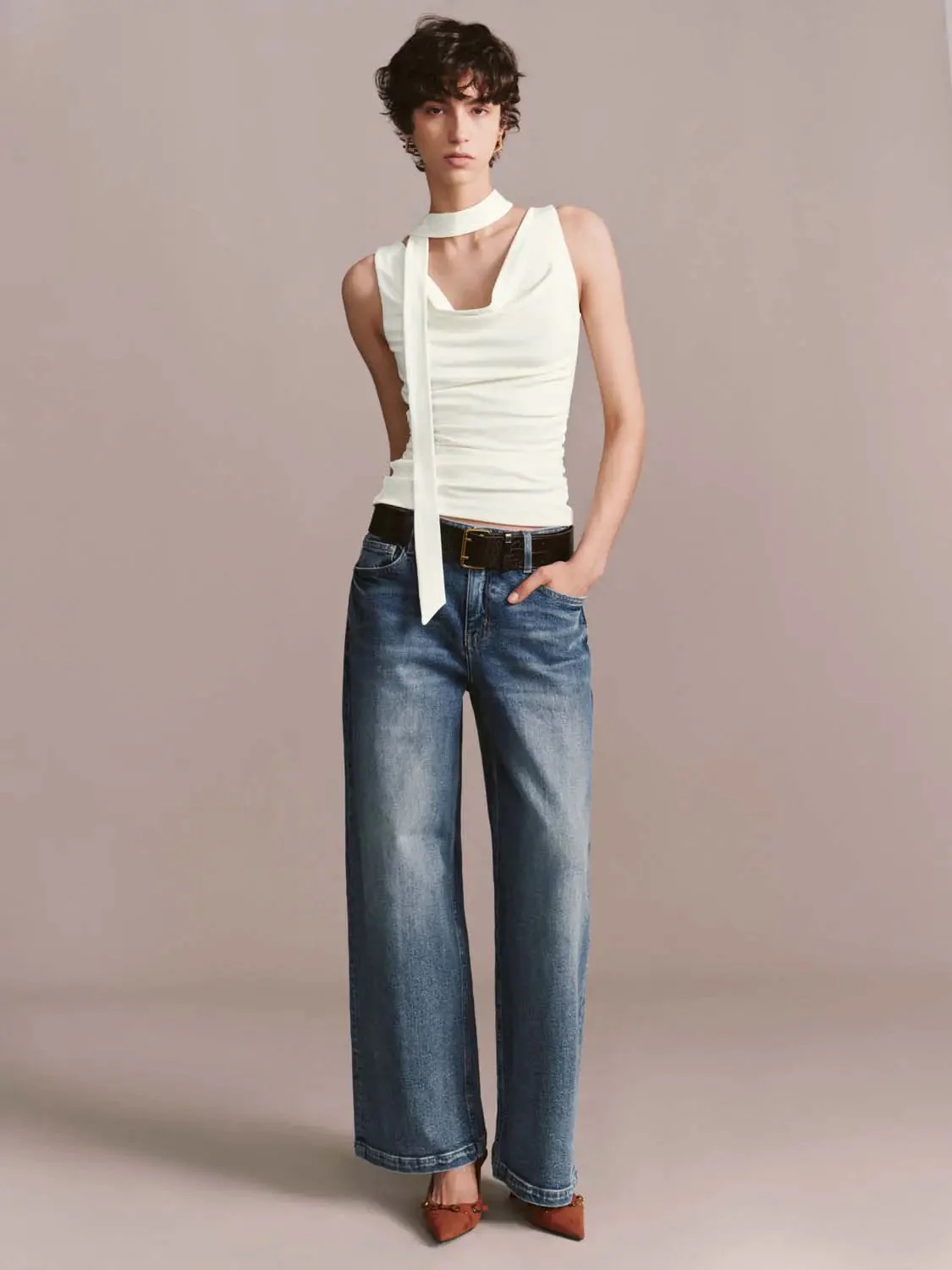 852-viscose-cotton-blend-cowl-neck-ruched-tank-top-5.webp Viscose-Cotton Blend Cowl Neck Ruched Tank Top