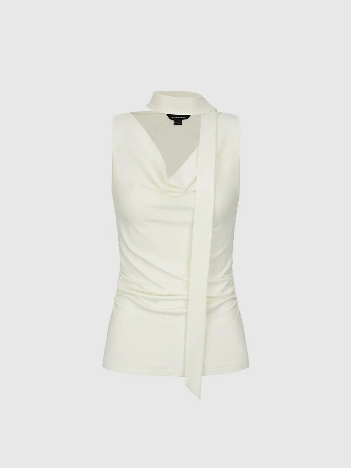 852-viscose-cotton-blend-cowl-neck-ruched-tank-top-7.webp Viscose-Cotton Blend Cowl Neck Ruched Tank Top