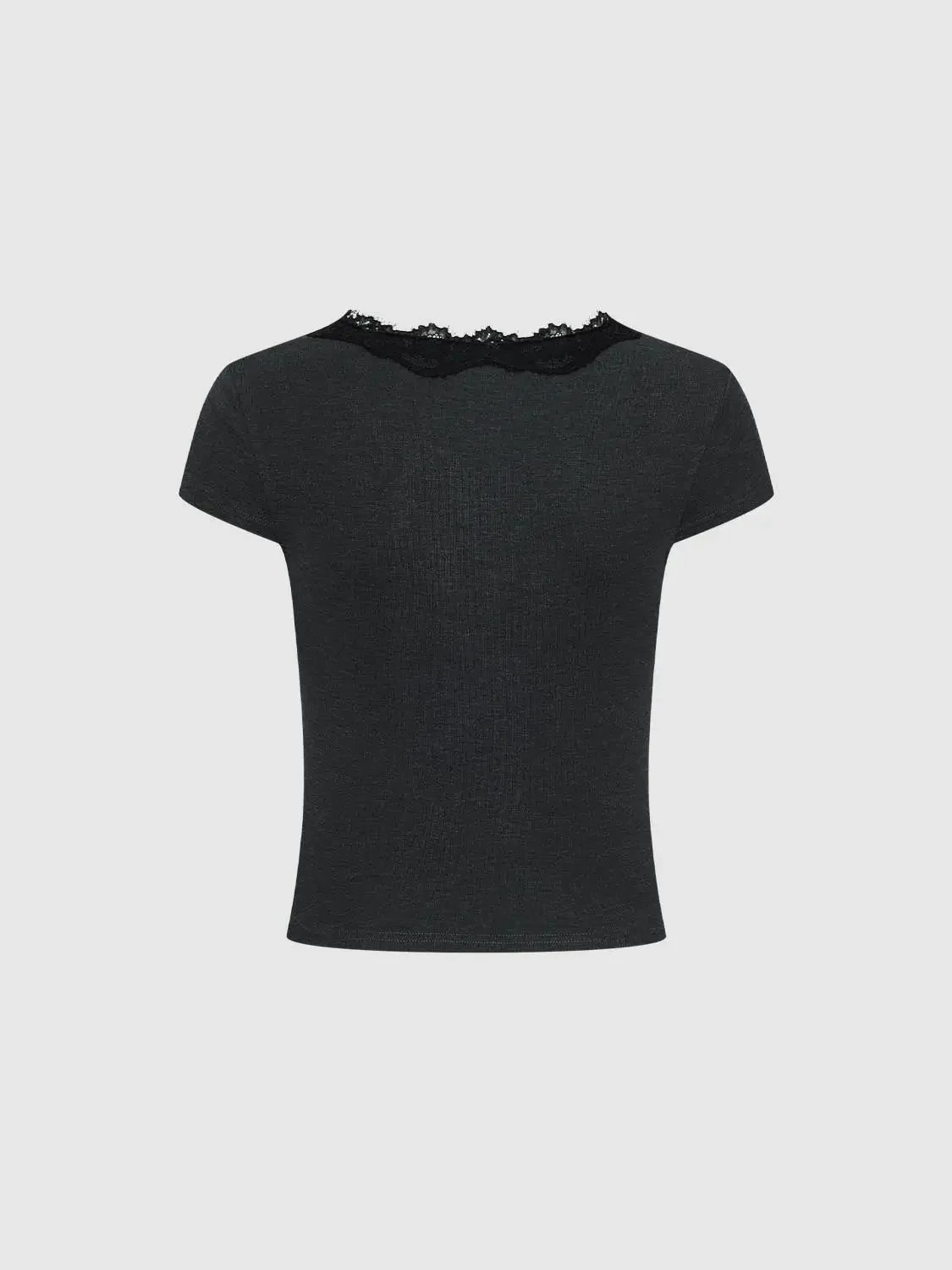 870-lace-trim-v-neck-tie-detail-cotton-t-shirts-5.webp Lace Trim V-Neck Tie Detail Cotton T-Shirts