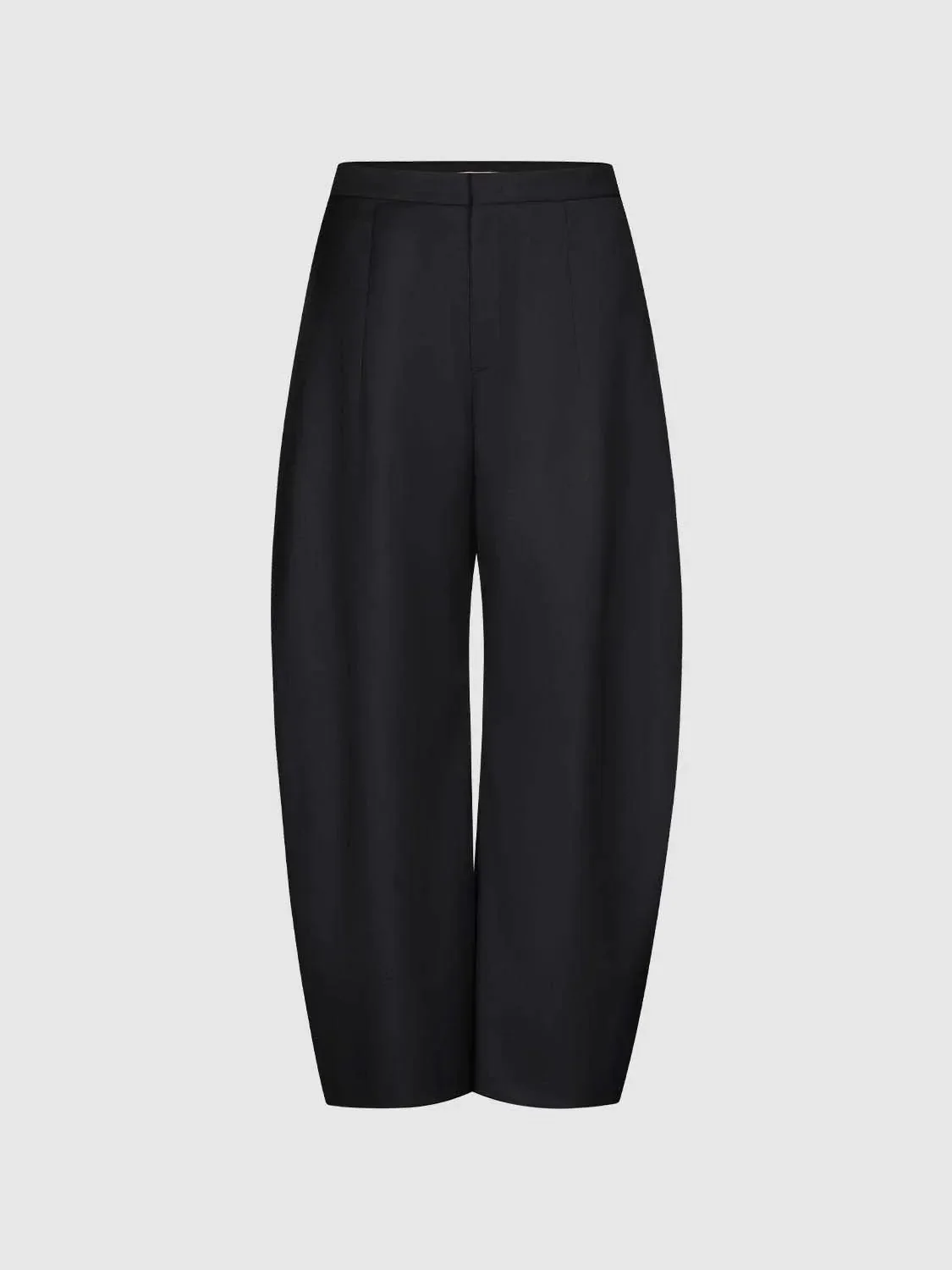 8717-polyester-wool-blend-with-slight-stretch-barrel-leg-pants-7.webp Polyester Wool Blend With Slight Stretch Barrel Leg Pants