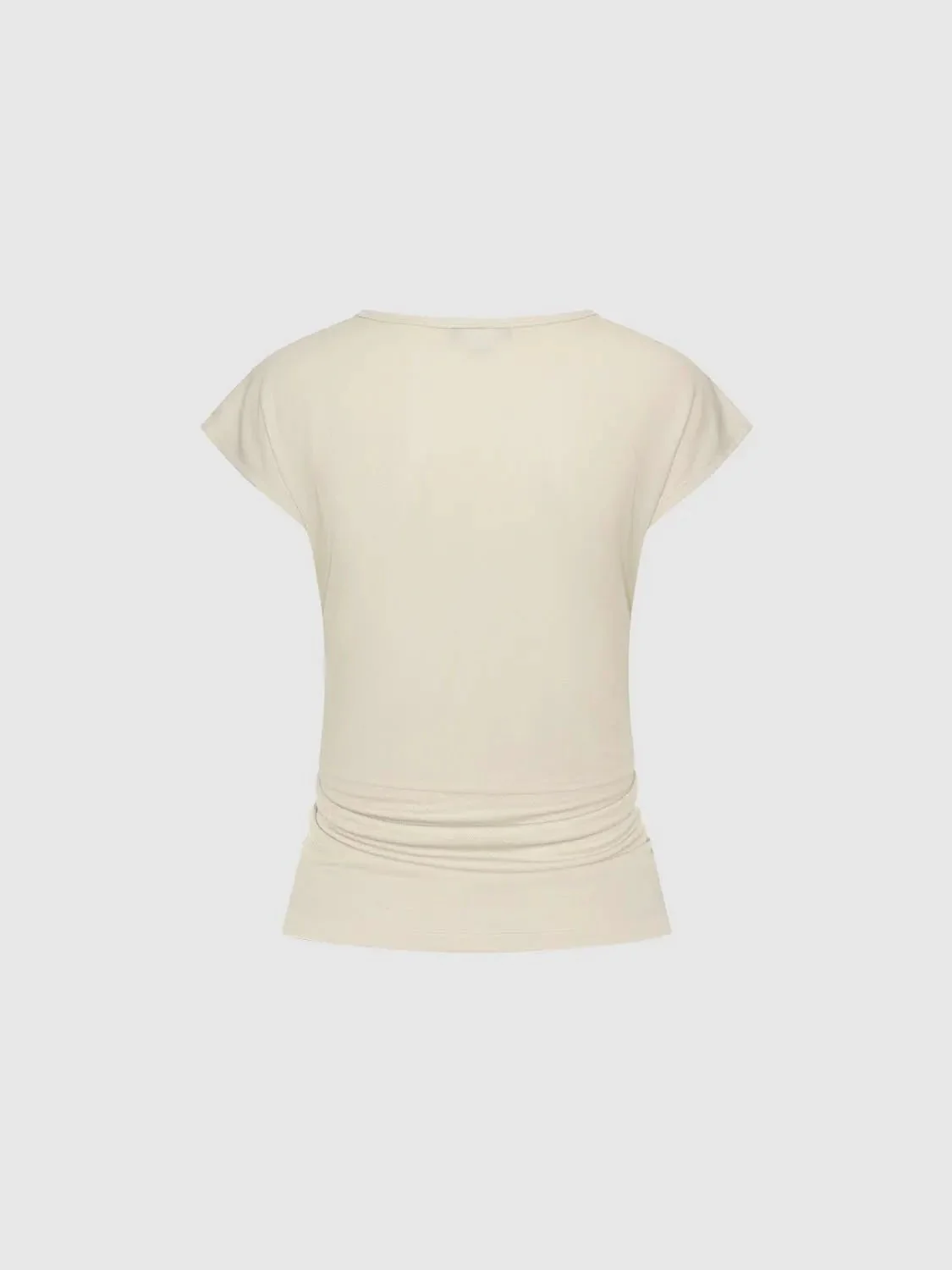 8724-viscose-polyamide-blend-ruched-front-t-shirts-2.webp Viscose Polyamide Blend Ruched Front T-Shirts