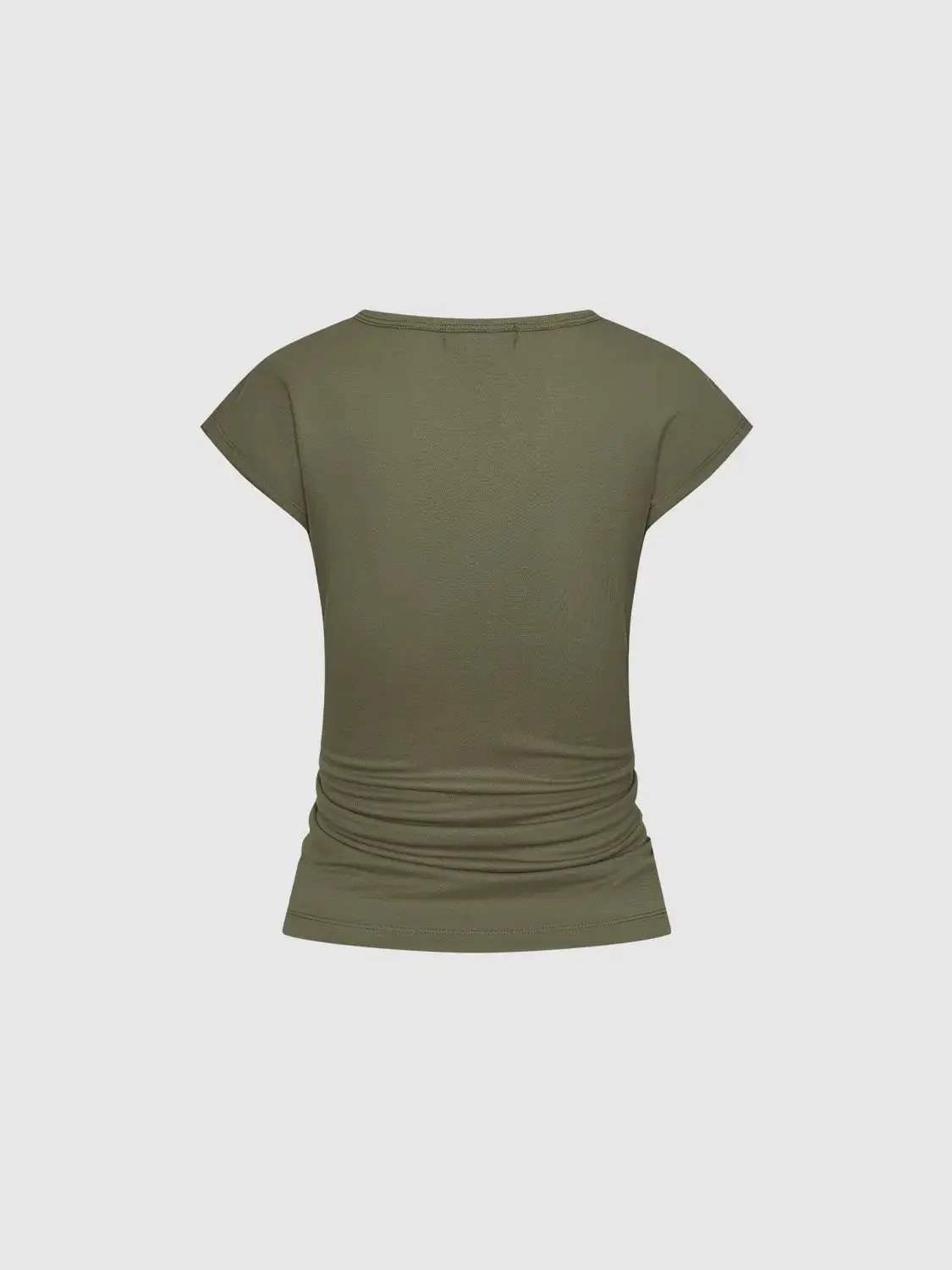 8724-viscose-polyamide-blend-ruched-front-t-shirts-5.webp Viscose Polyamide Blend Ruched Front T-Shirts