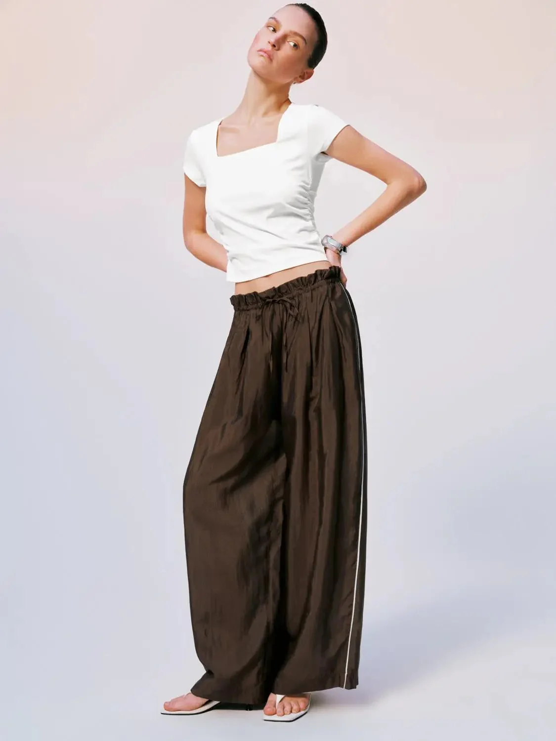 8788-viscose-polyester-wide-leg-drawstring-palazzo-pants-1.webp Viscose Polyester Wide Leg Drawstring Palazzo Pants