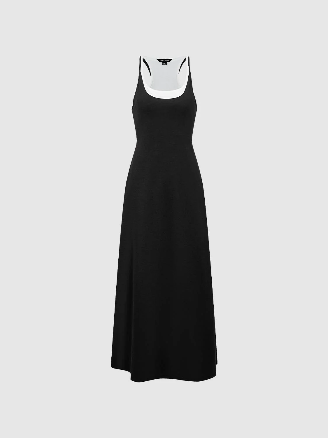 Cotton Blend Strappy A LineMidi Two In One Dresses