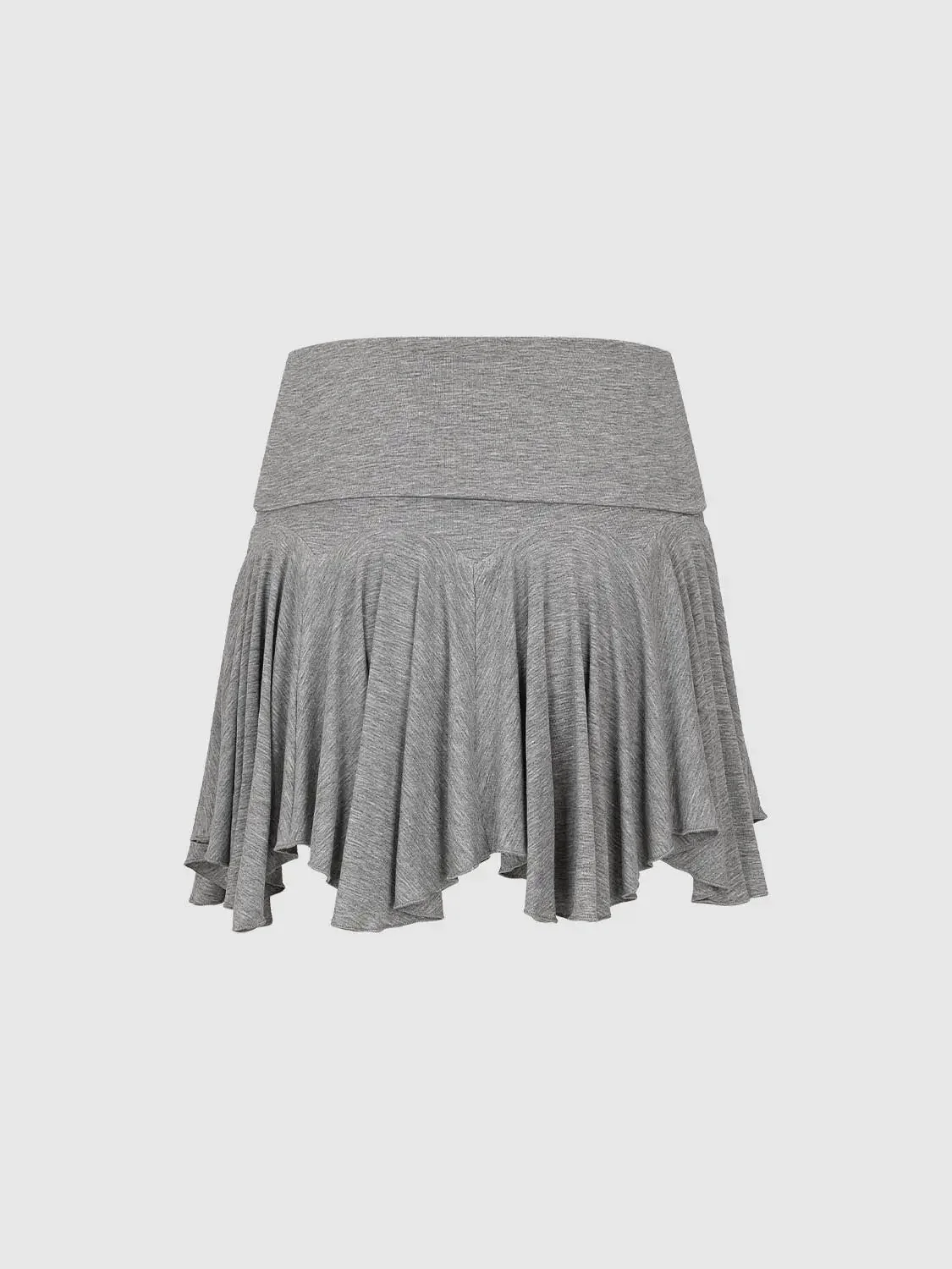 8860-ruffled-hem-viscose-elastane-blend-pleated-a-line-mini-skirts-2.webp Ruffled Hem Viscose Elastane Blend Pleated A-Line Mini Skirts