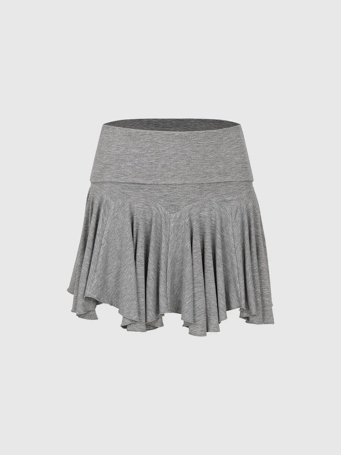8860-ruffled-hem-viscose-elastane-blend-pleated-a-line-mini-skirts-4.webp Ruffled Hem Viscose Elastane Blend Pleated A-Line Mini Skirts