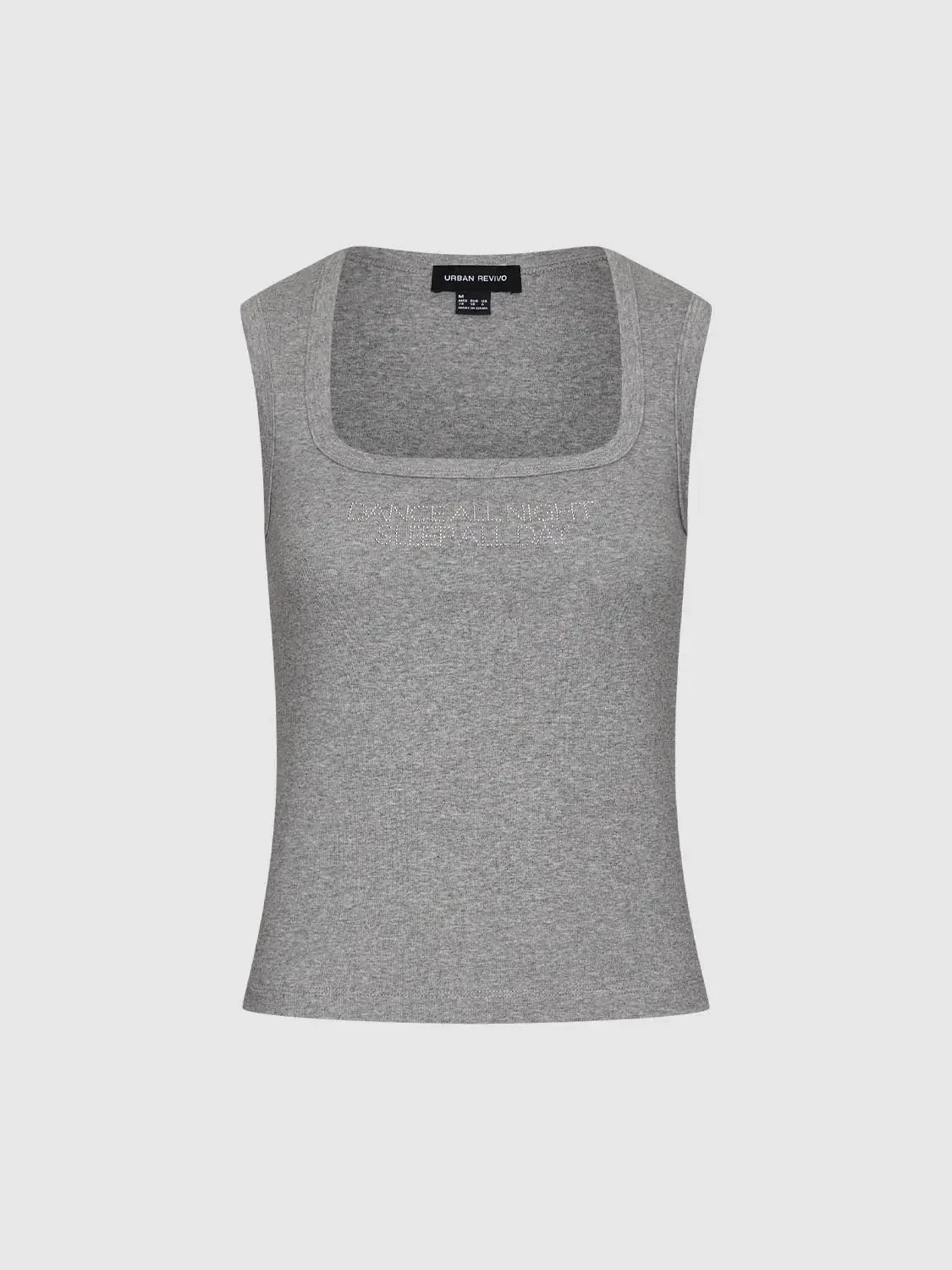 8878-grey-cotton-polyester-stretch-square-neck-tank-tops-7.webp Grey Cotton Polyester Stretch Square Neck Tank Tops
