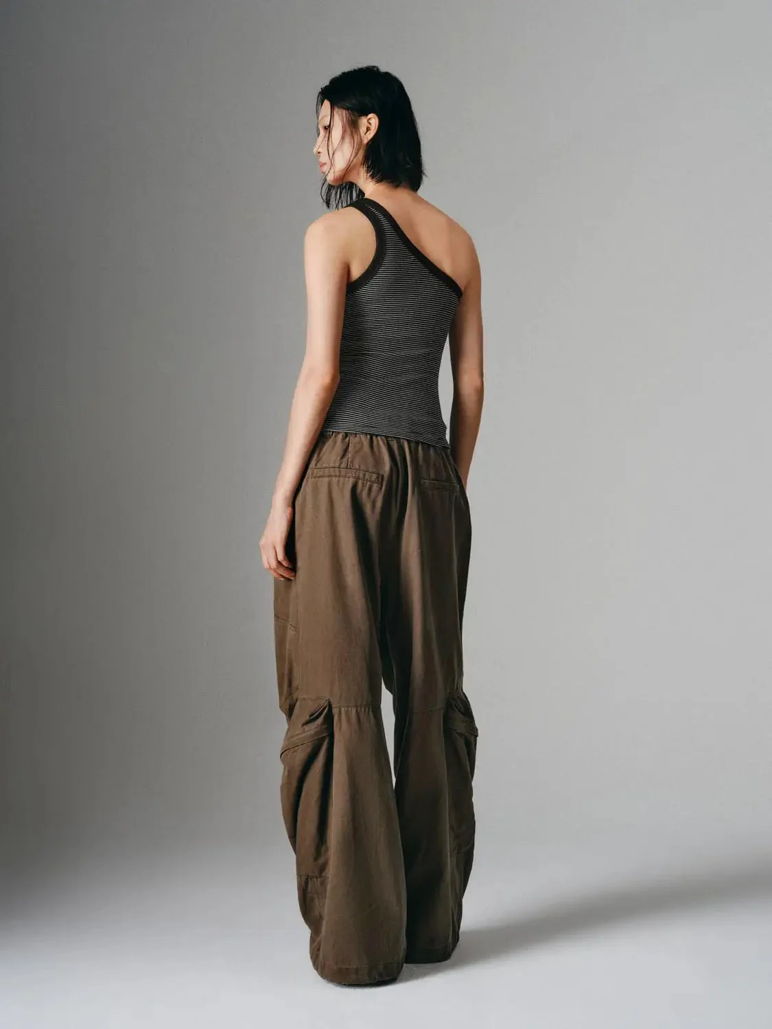 8897-cotton-elastane-striped-one-shoulder-tank-tops-6.webp Cotton Elastane Striped One-Shoulder Tank Tops